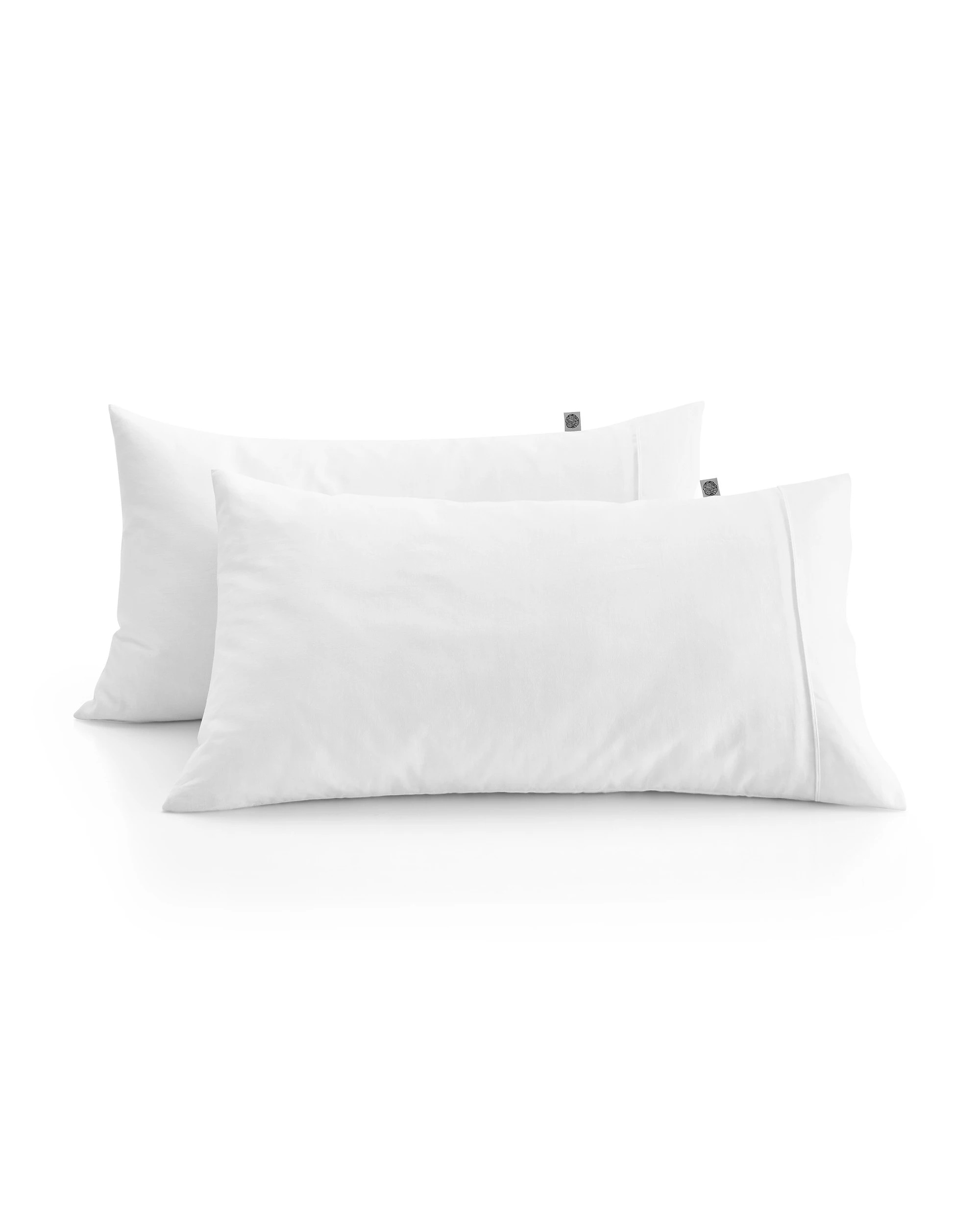 2 Natural Home 100% European Flax Linen King Pillowcase Twin Pack - White, 2 of 4