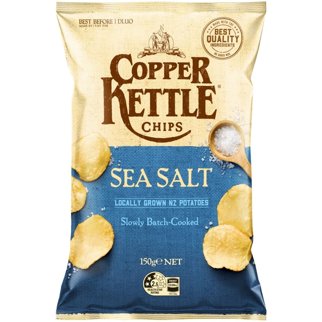 1 Copper Kettle Sea Salt Chips - 150g, 1 of 1