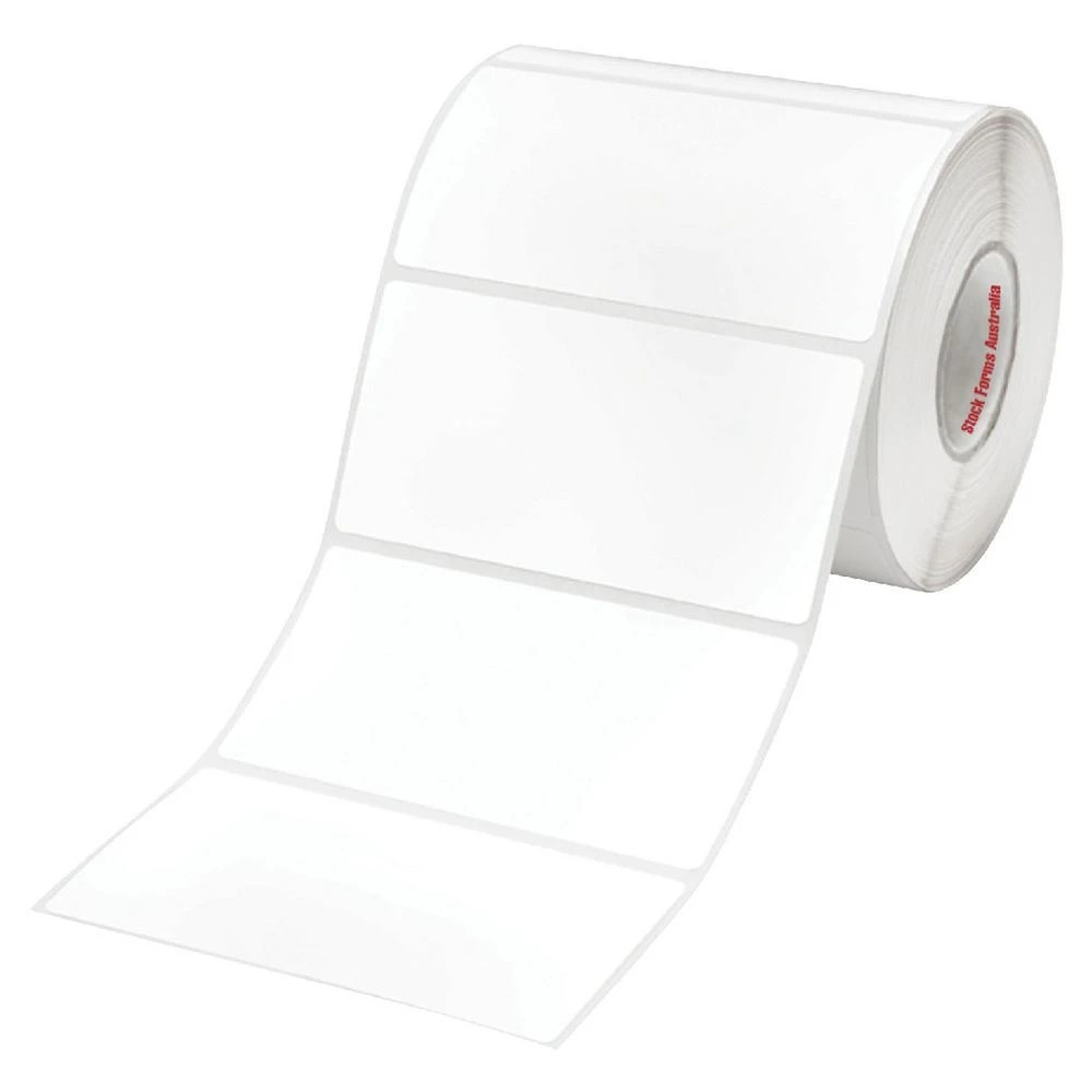 2 Stock Form Direct Thermal Labels 100 x 50mm 2760 Pack White, 2 of 2