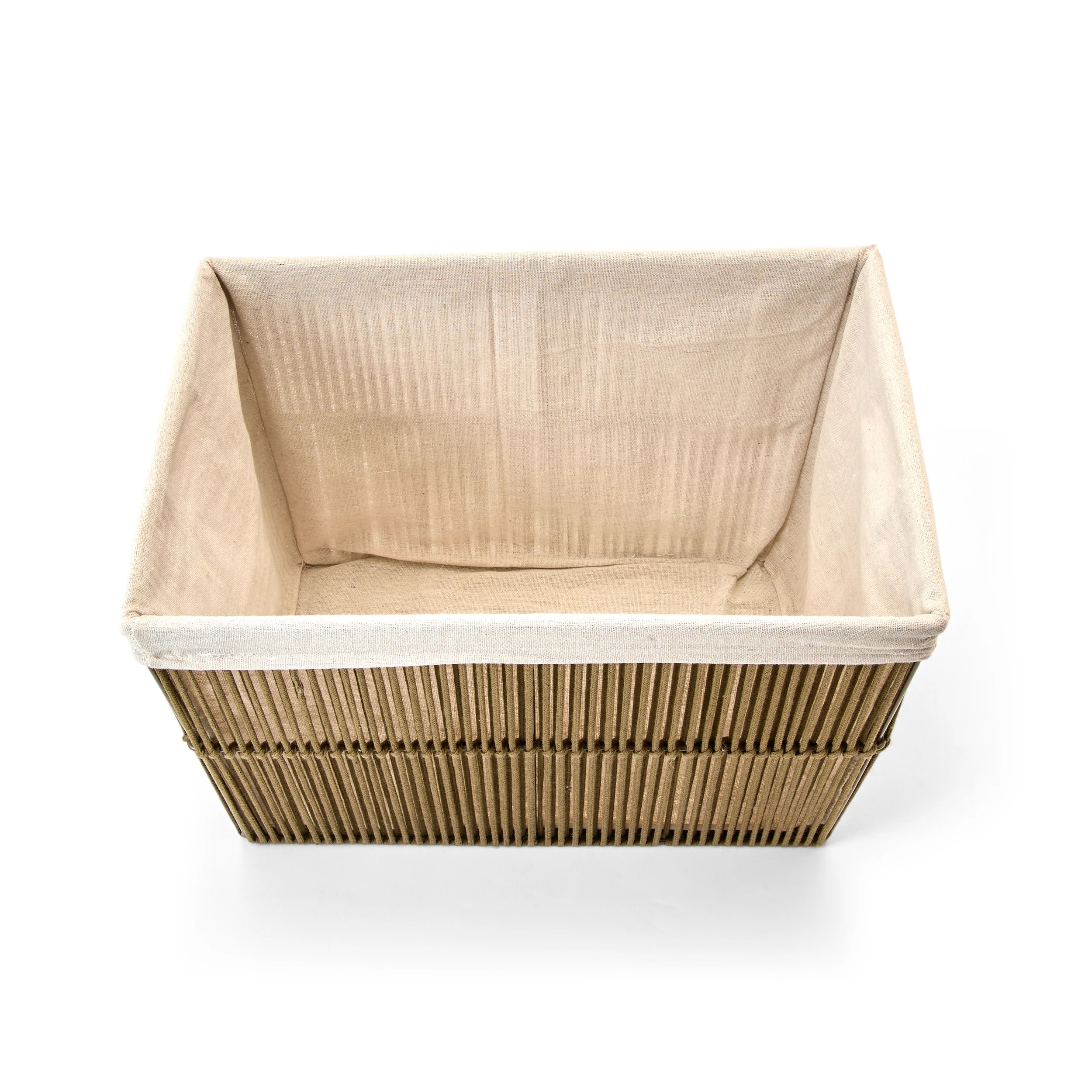7 Rope Rectangle Basket - Green, 7 of 8