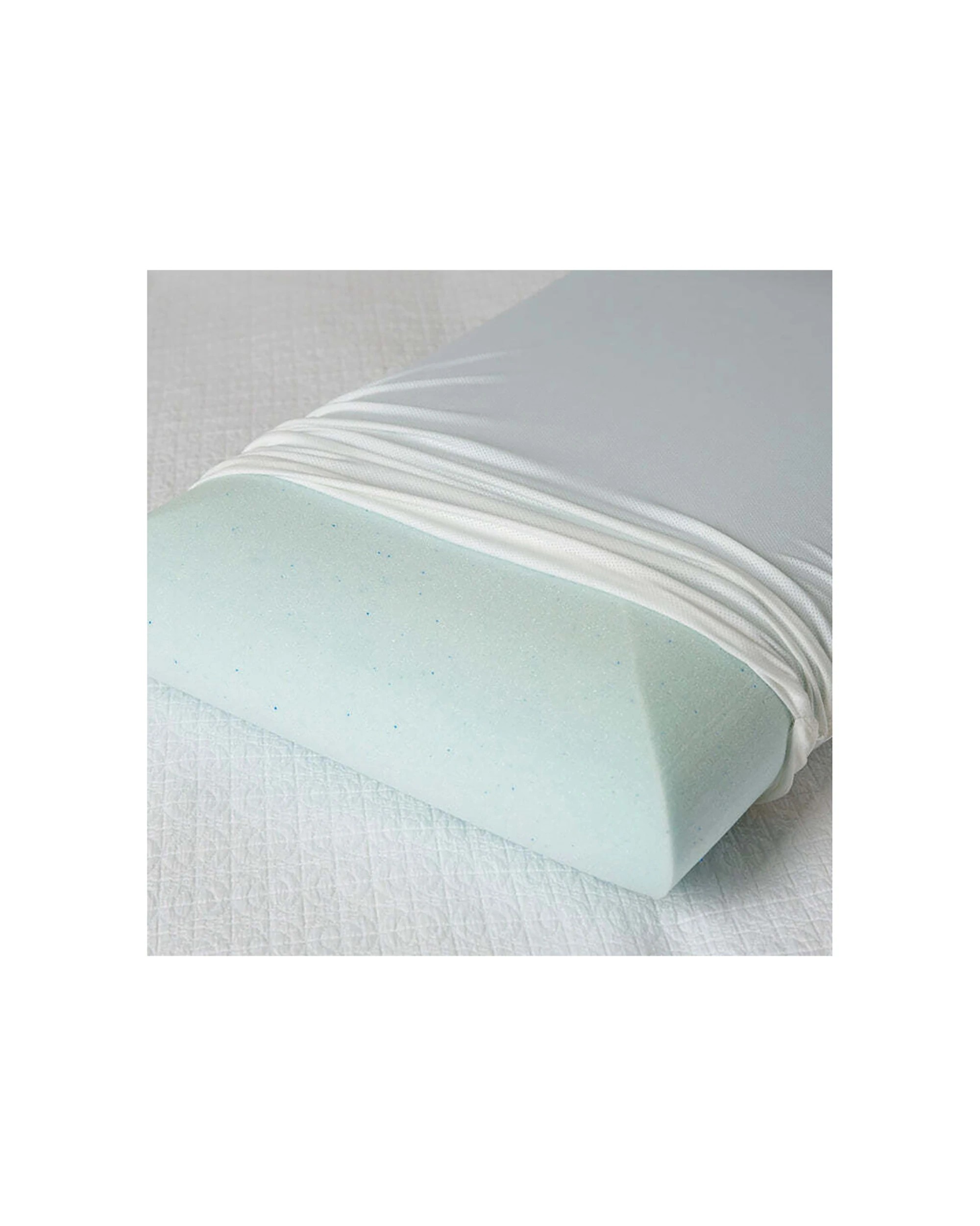2 Tontine Comfortech Gel Infused Memory Foam Pillow Medium Height - White, 2 of 4