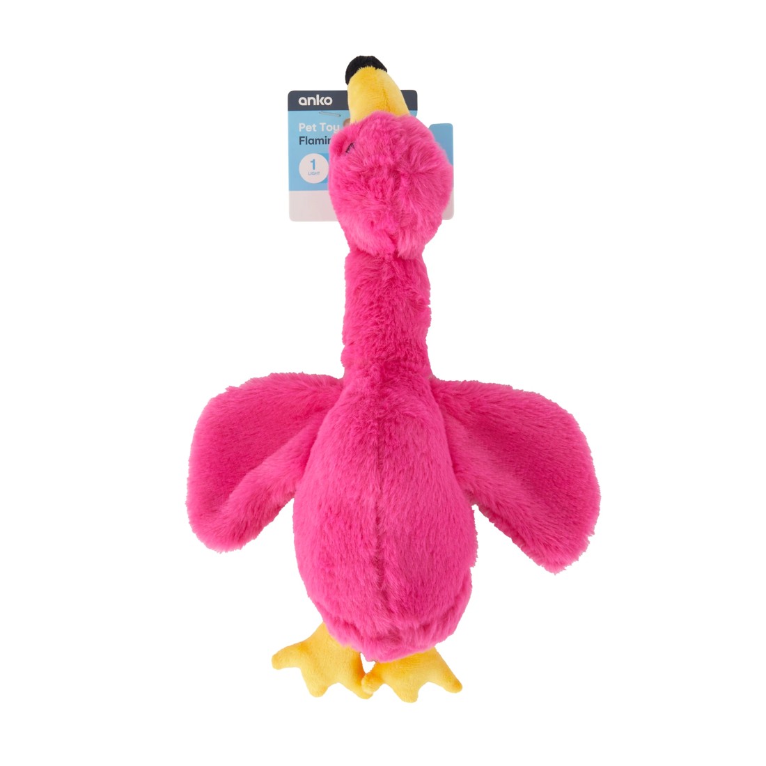 7 Pet Toy Flamingo Plush with Squeaker, 7 of 7