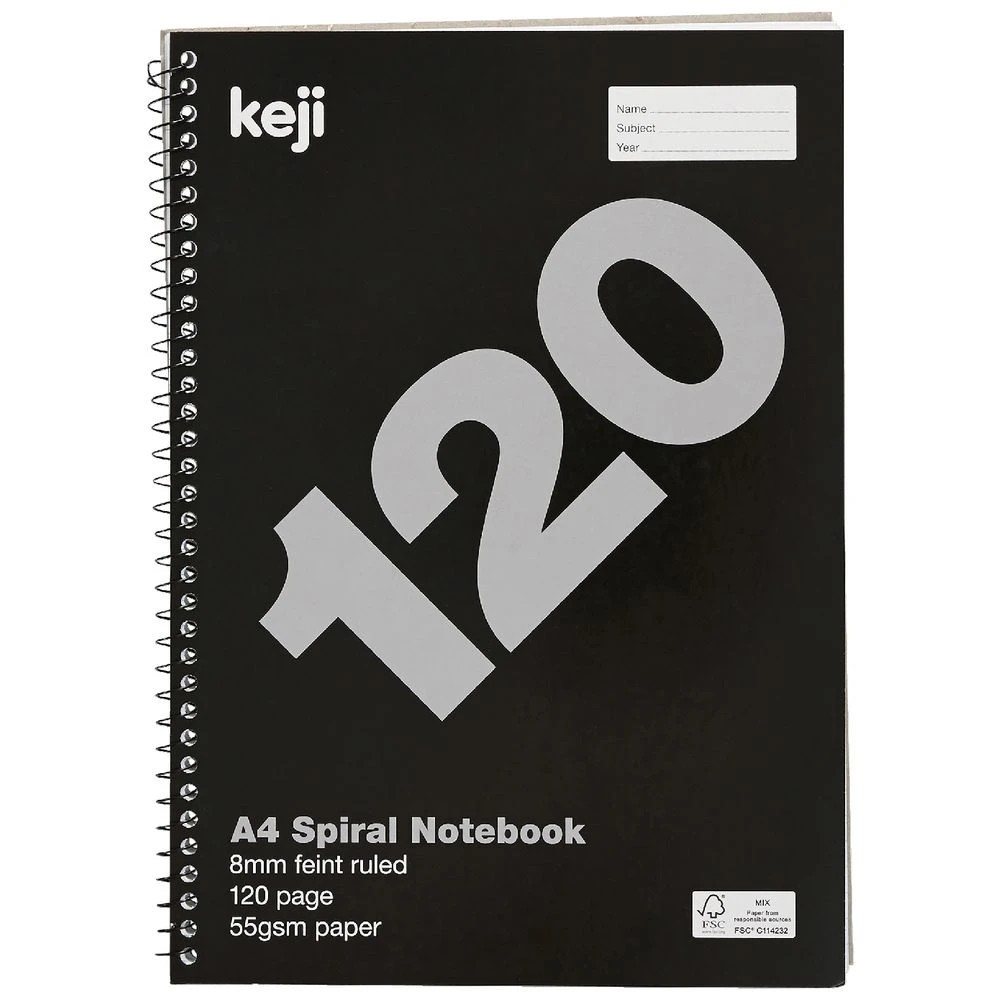3 Keji A4 Spiral Notebook 120 Page, 3 of 3