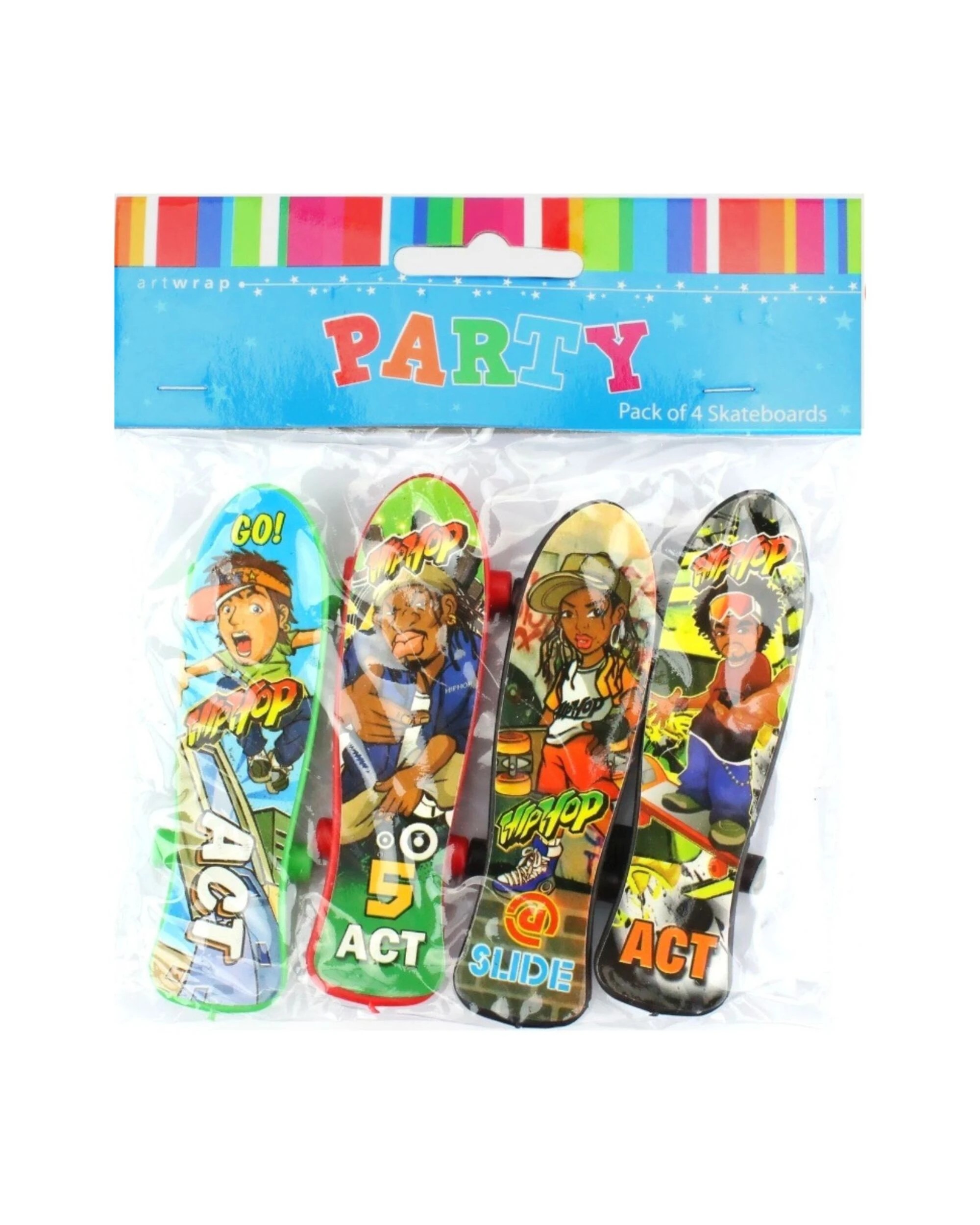 2 Artwrap Plastic Skateboards Pack of 4, 2 of 2