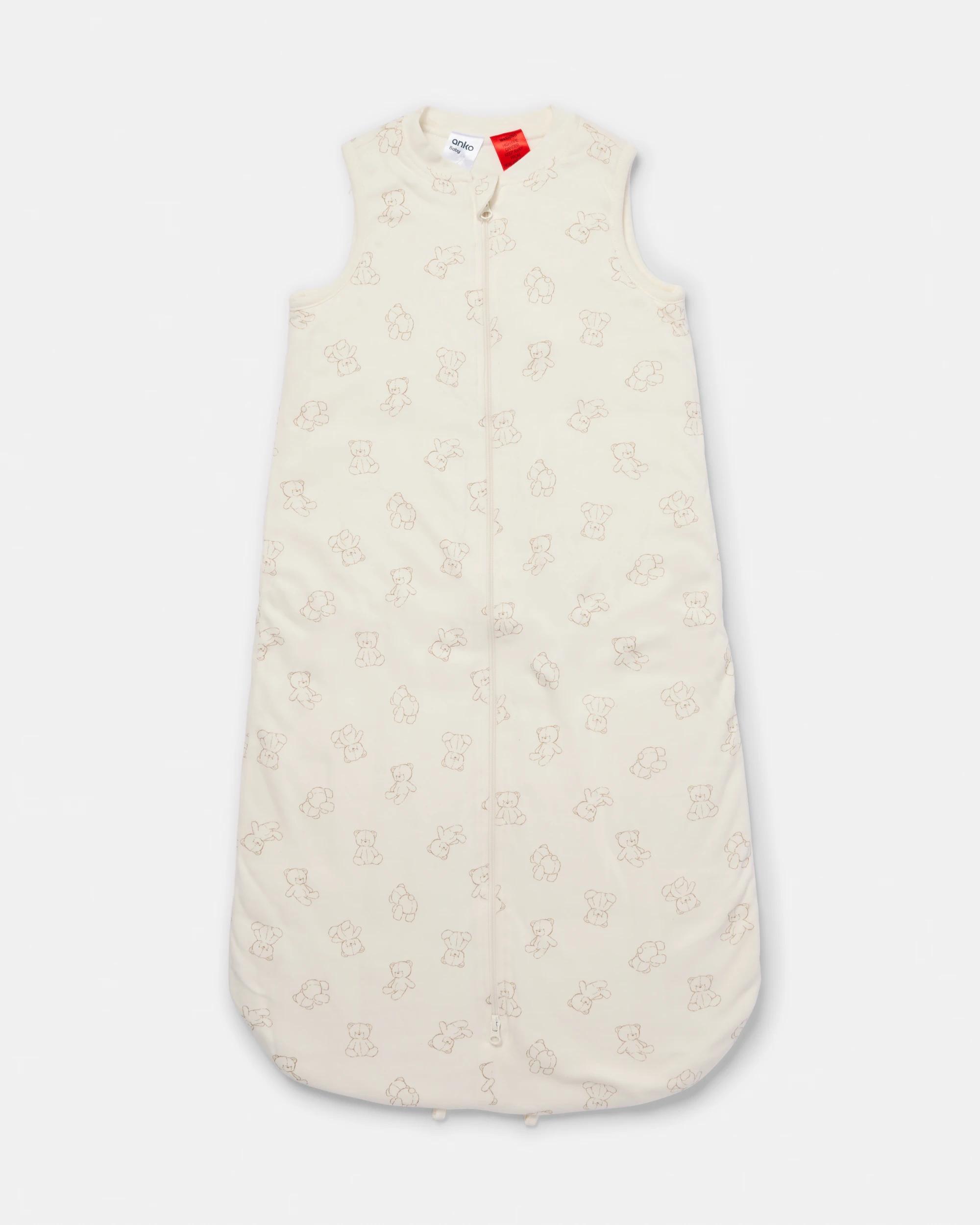 1 Cotton 2.5 TOG Sleep Bag Beig Bear, 1 of 4