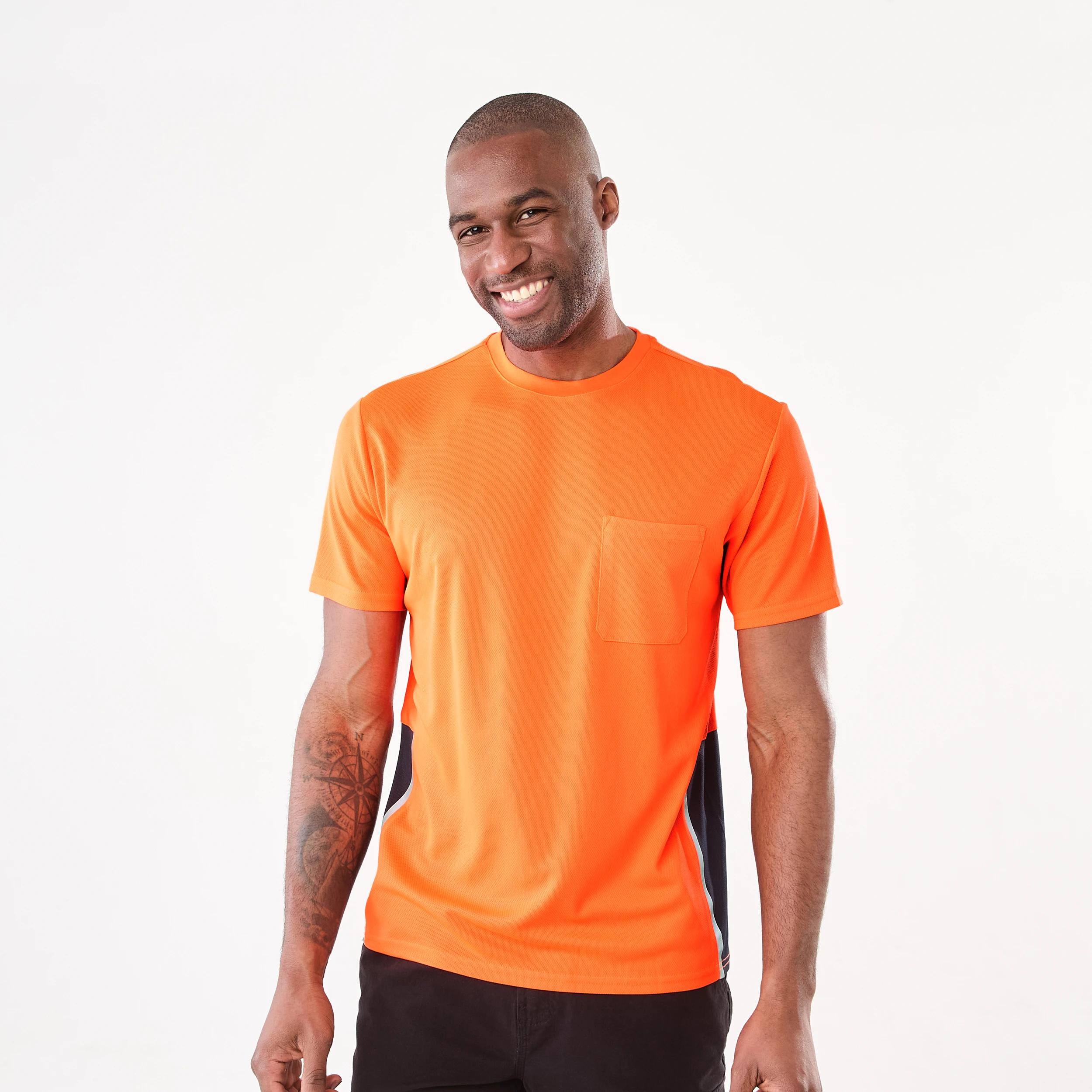 1 Workwear Short Sleeve Cool T-Shirt SAFETY ORANGE, 1 of 7