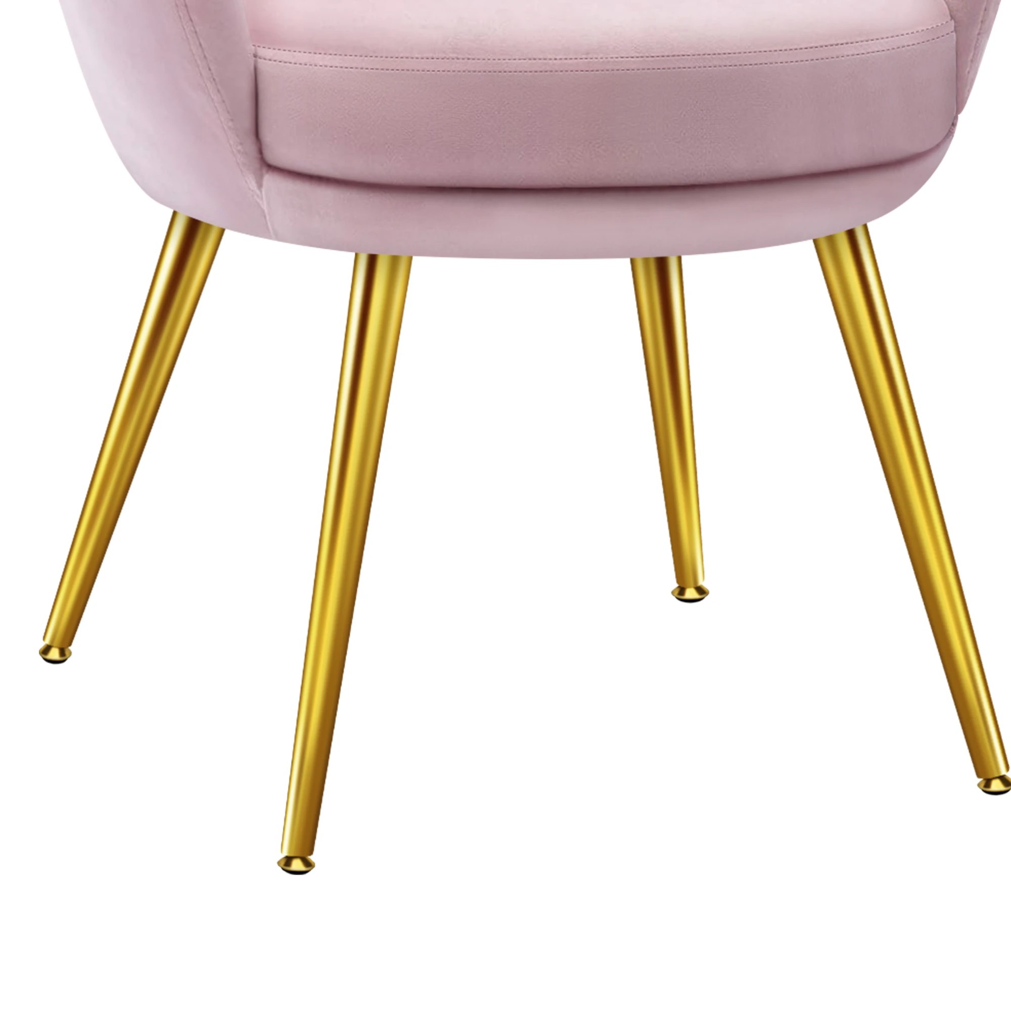 8 Alfordson Armchair Lounge Chair Upholstered Accent Chair Velvet Sofa Couch - Pink, 8 of 9