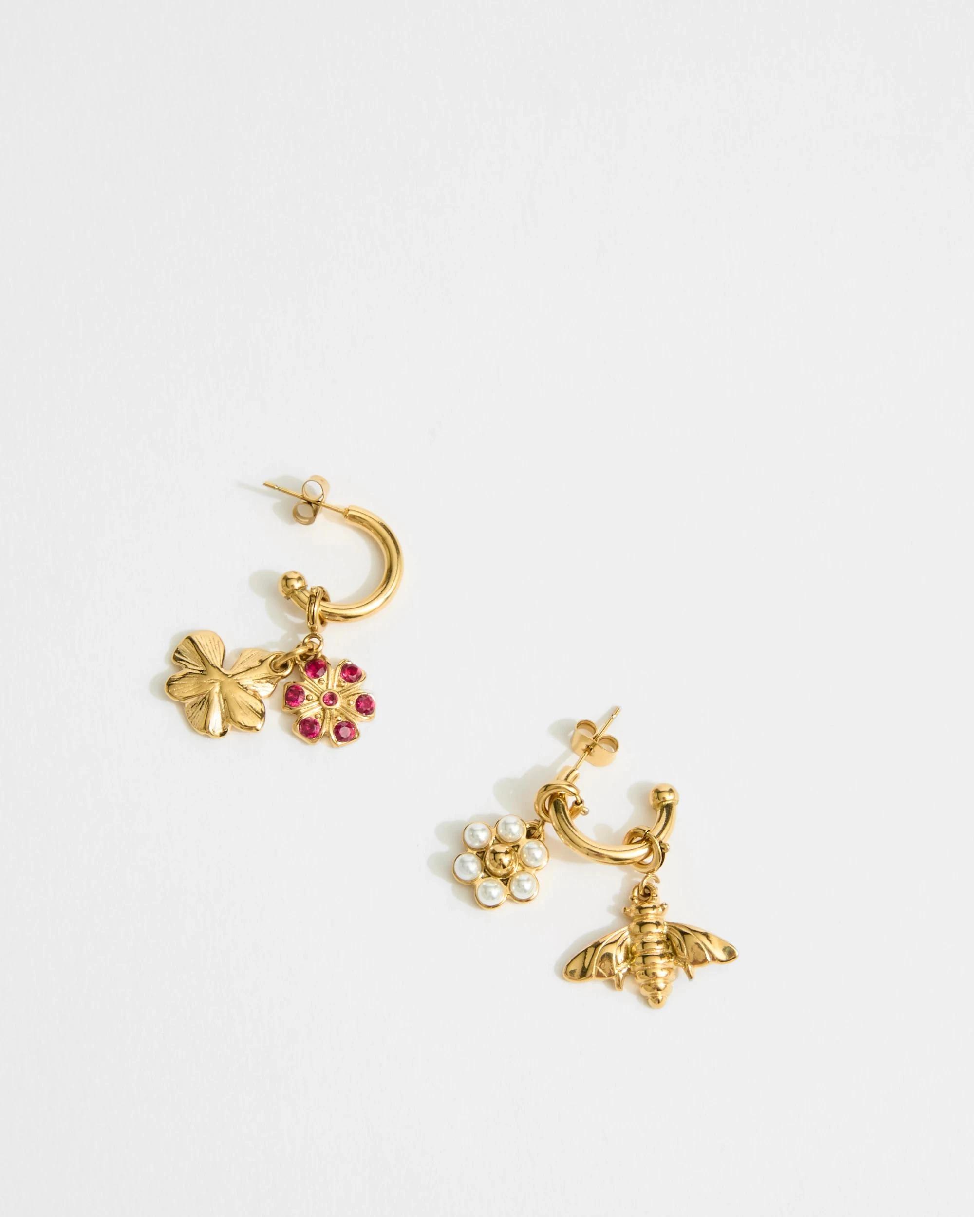 5 Target Woman Waterproof 3 Pack Garden Theme Charm Set GOLD, 5 of 5