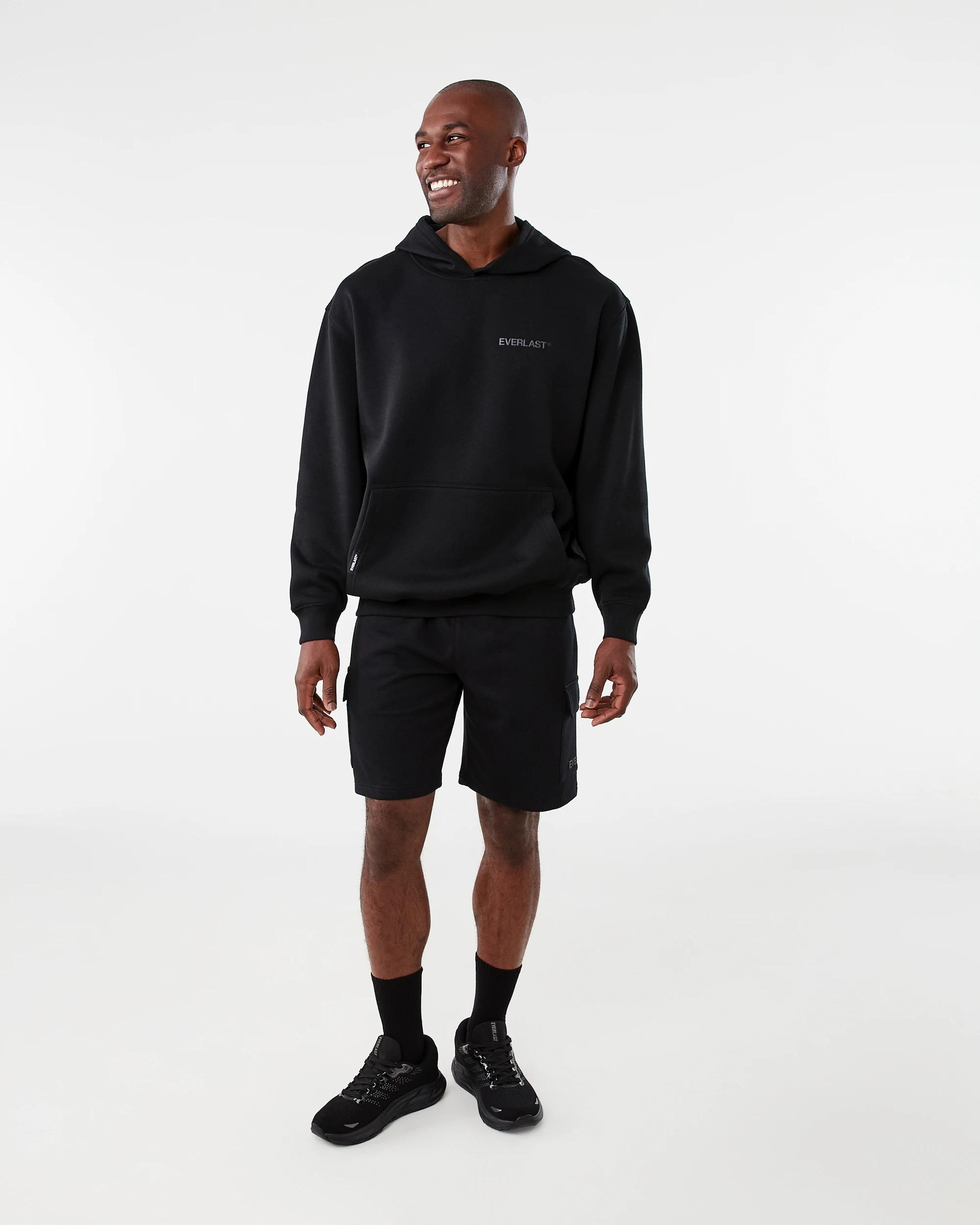 9 Everlast Mens Oversized Hoodie Black, 9 of 9