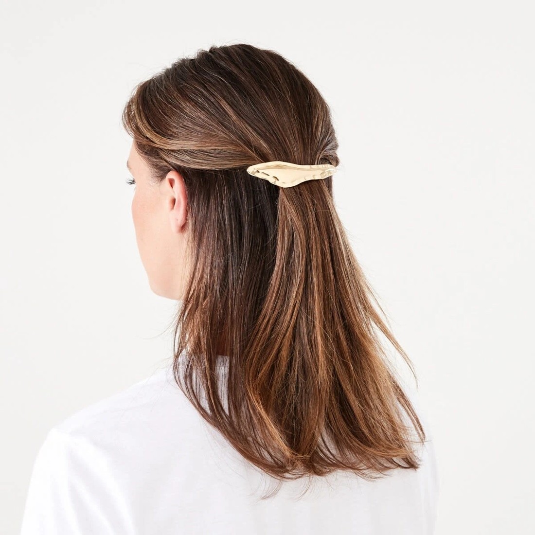 3 3 Pack Gold Tone Barrette Hair Clips, 3 of 4