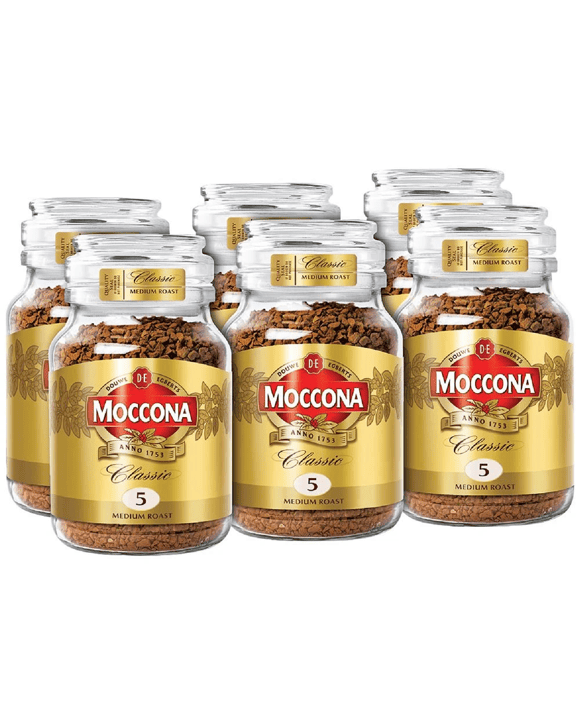 Moccona Classic Medium Roast Coffee 100g Jar 6 Pack