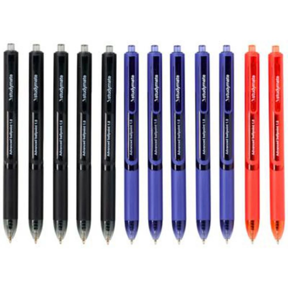 3 Studymate 1mm Semi-Gel Retractable Ballpoint Pen 12 Pack, 3 of 6