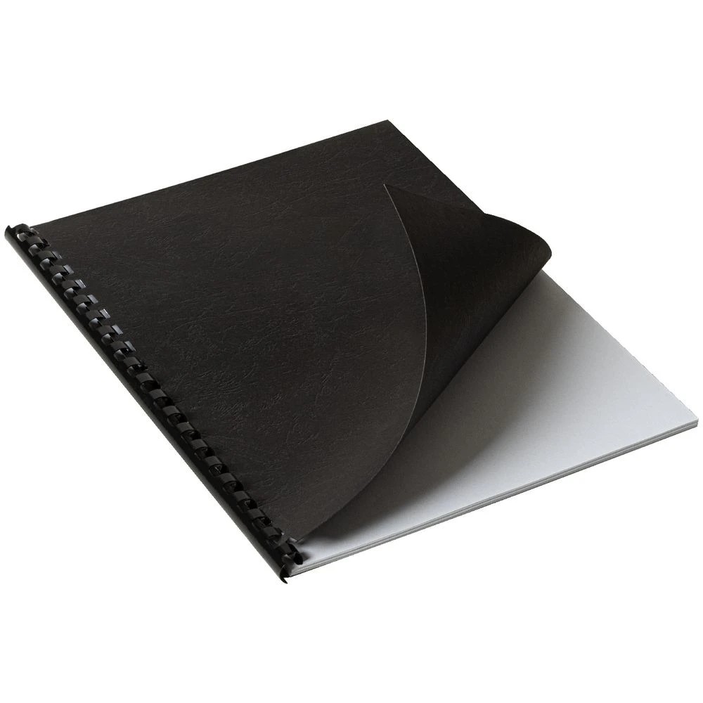 3 J.Burrows A4 Back Binding Cover Leathergrain 100 Pack Black, 3 of 3