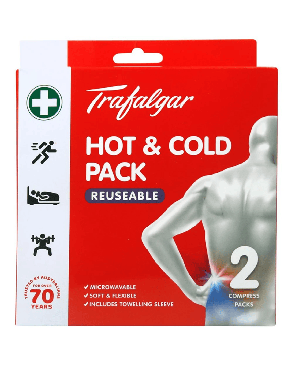 Trafalgar Reusable Hot and Cold Pack with Sleeve 2 Pack