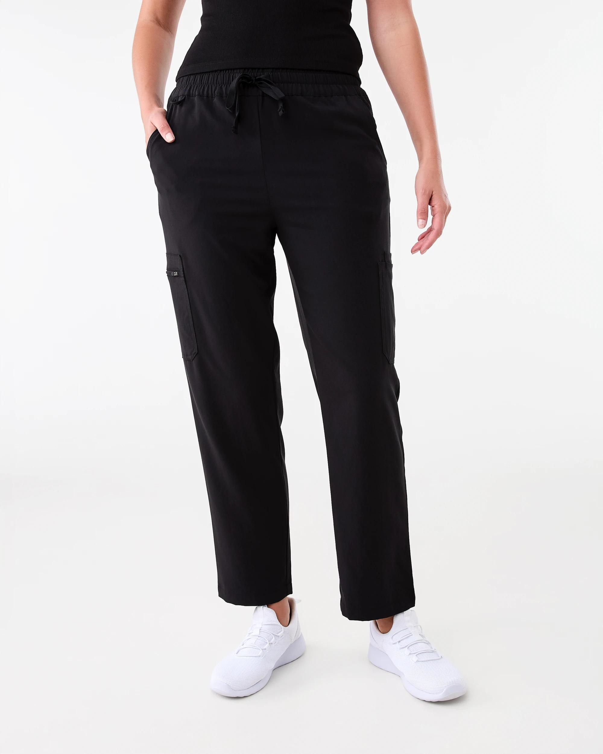 1 Workwear Scrub Cargo Pants Black, 1 of 7