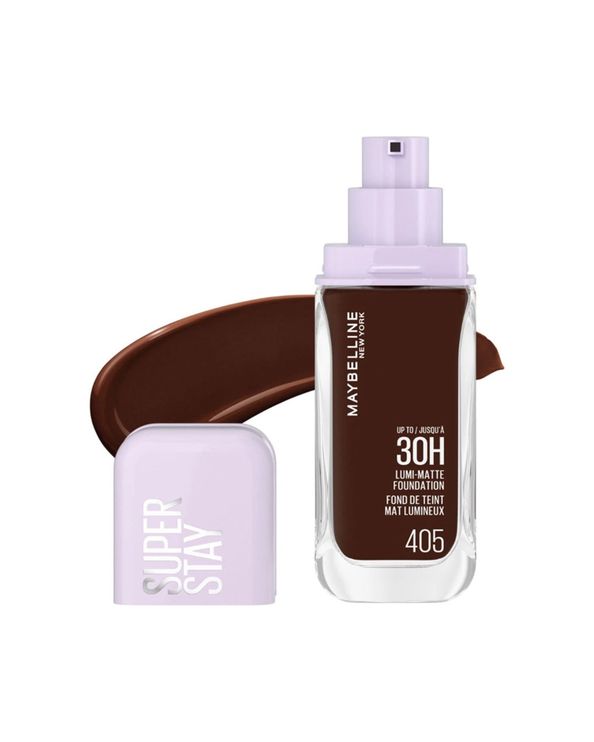 2 Maybelline Superstay Lumi Long Wearing 30hr Matte Foundation 405 - Brown, 2 of 2