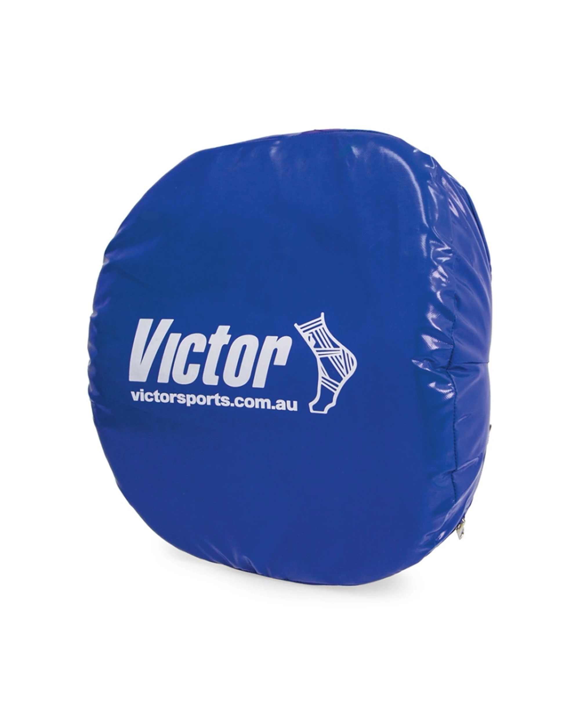 2 Victor Sports Hit Shield Curved Forearm Heavy Duty Vinyl High Density Foam 55x50cm - Blue, 2 of 4