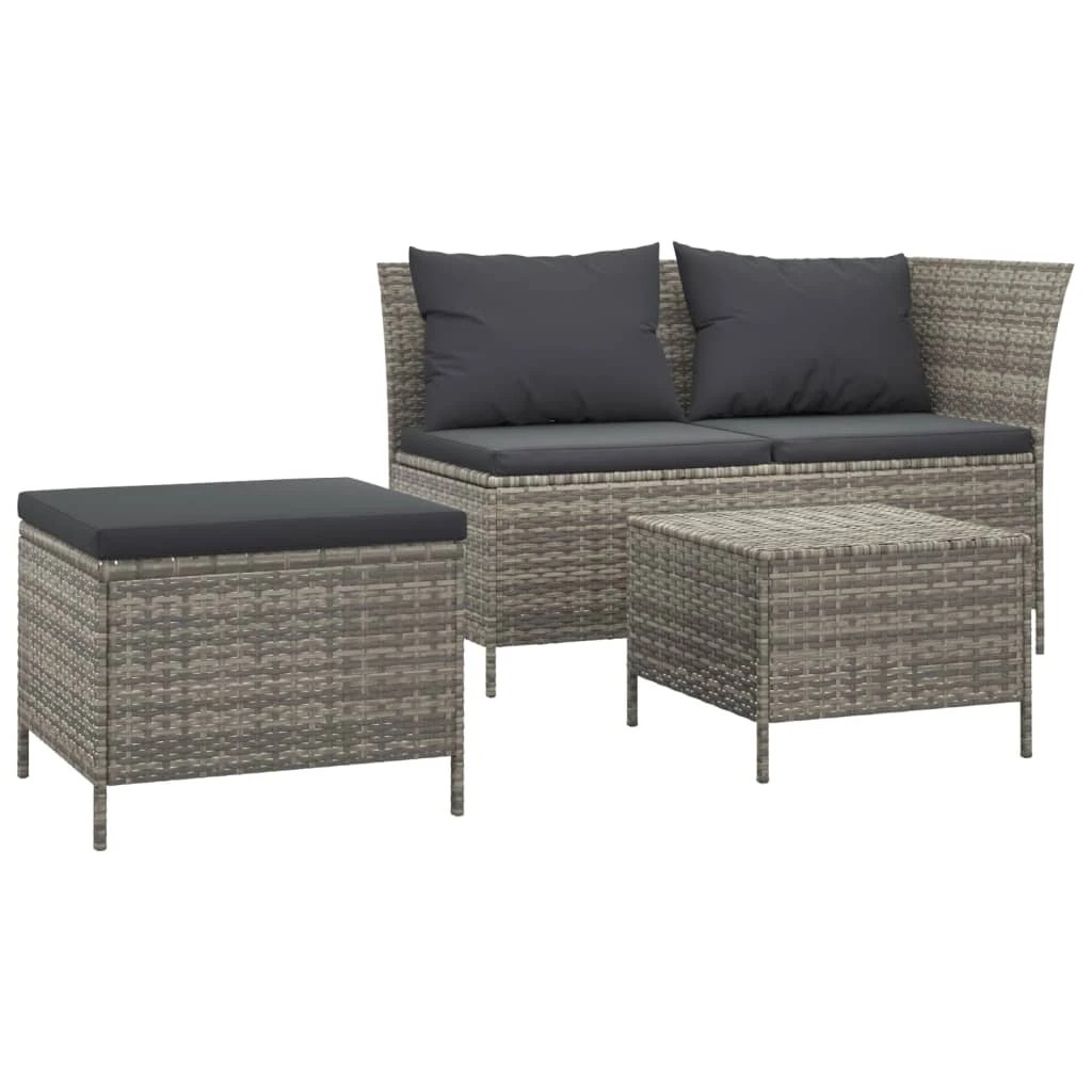 1 vidaXL garden lounge set Ample Storage - Grey, 1 of 9