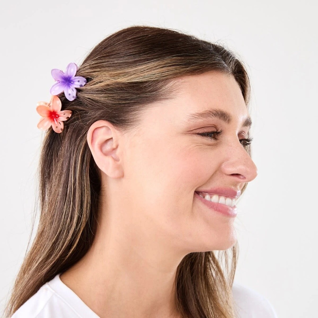 3 4 Pack Mini Frangipani Claw Hair Clip, 3 of 4