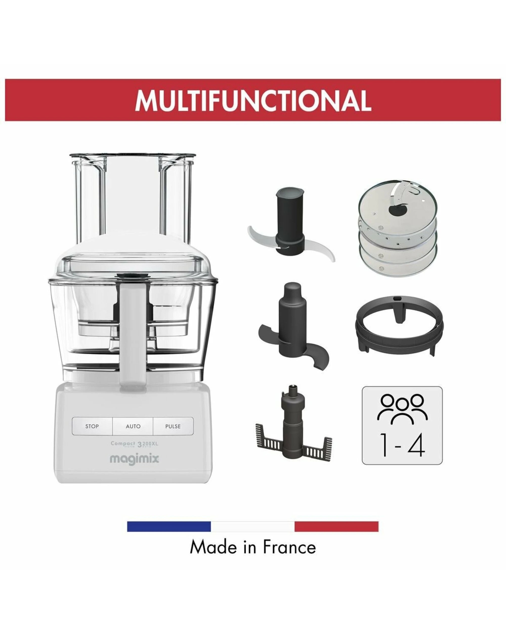 2 Magimix 3200XL Food Processor White, 2 of 5