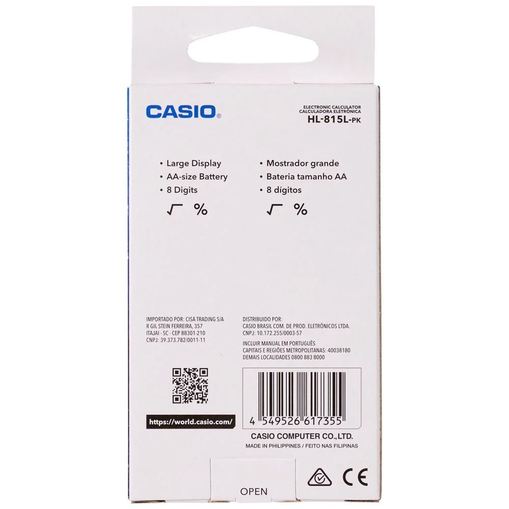 4 Casio HL-815L Pocket Calculator Pink, 4 of 4