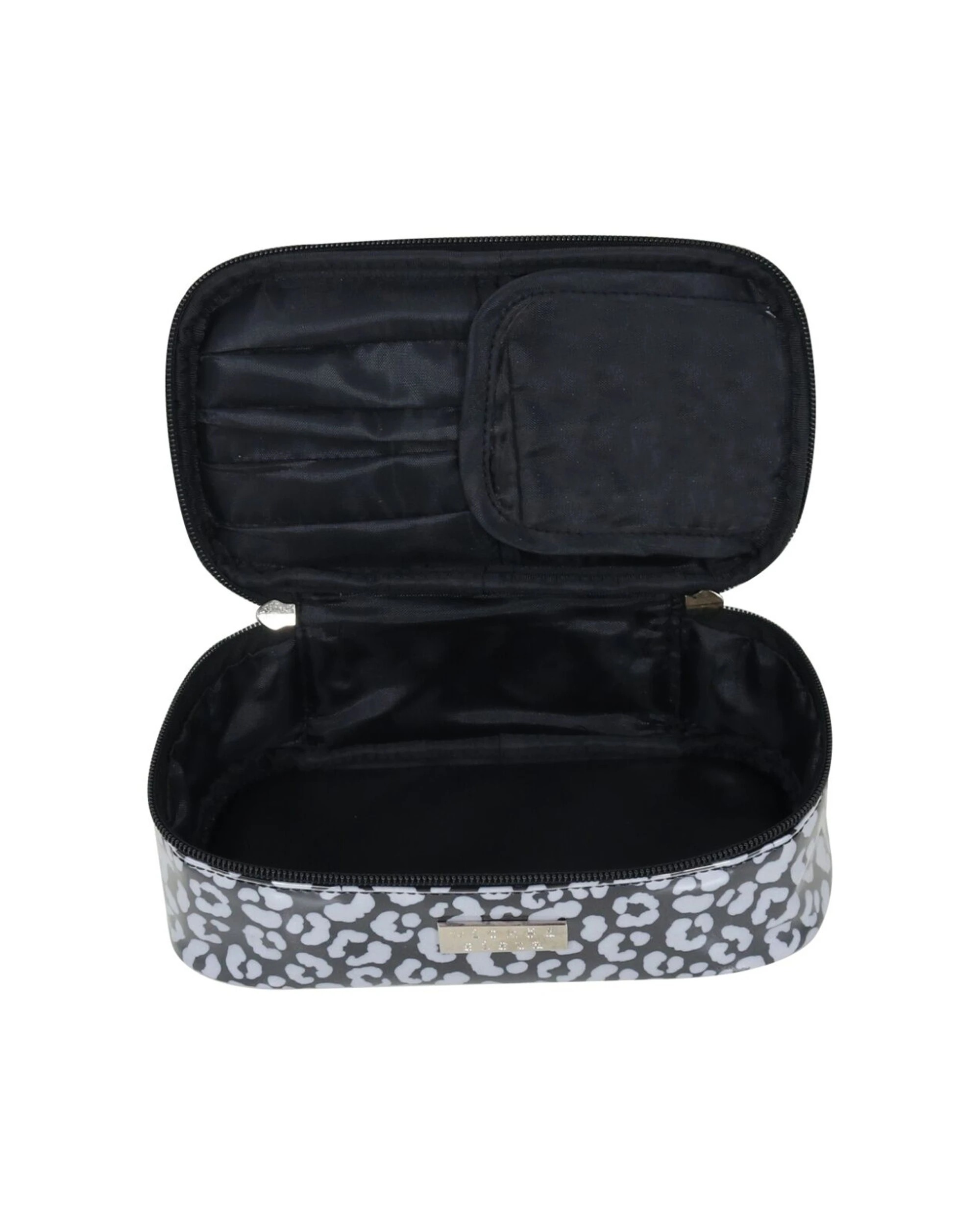 2 Wicked Sista Watercolour Leopard Brush Bag Cosmetic Rectangle Waterproof - Pattern, 2 of 2