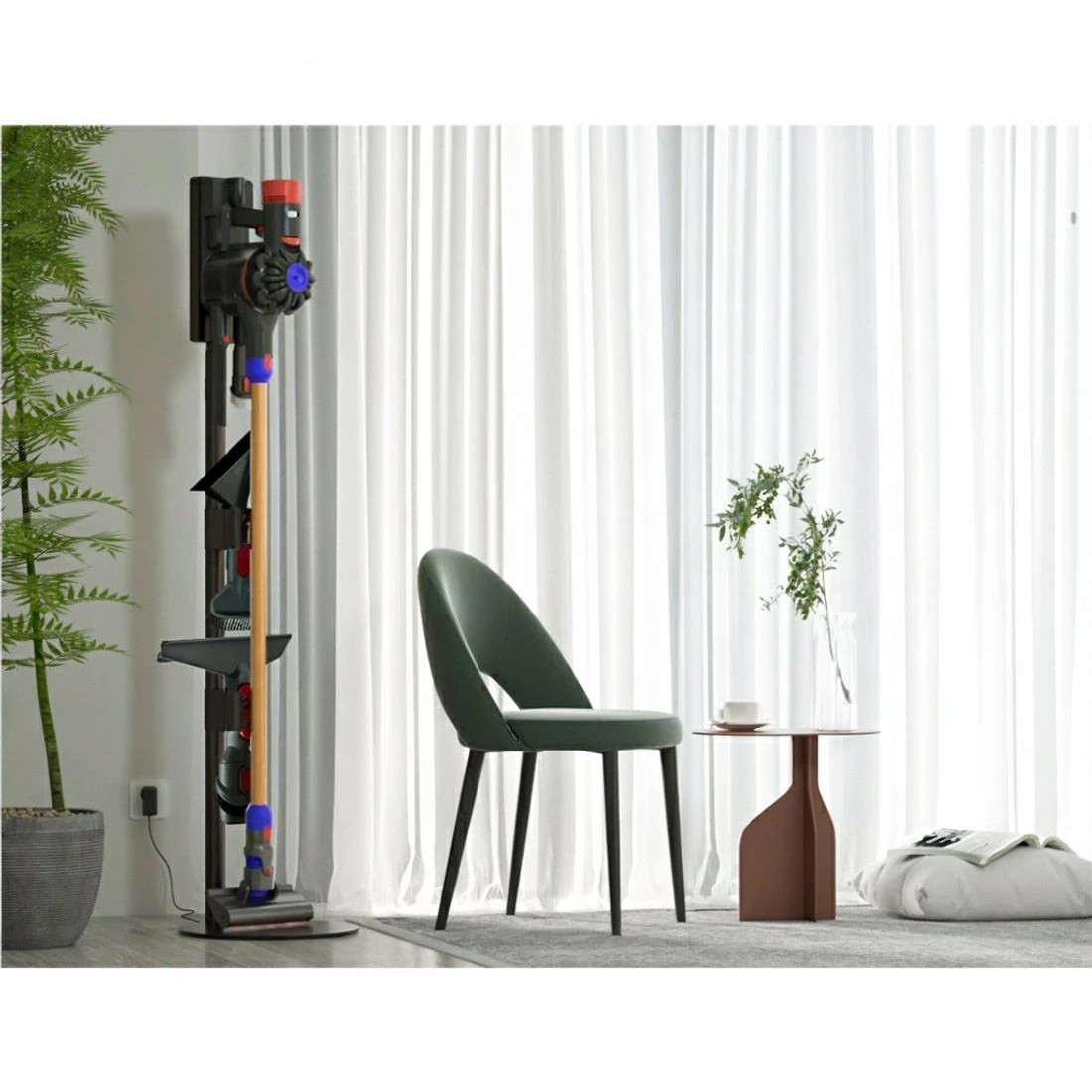 4 Artiss Freestanding Dyson Vacuum Cleaner Stand for V6 7 8 10 11 - Grey, 4 of 6