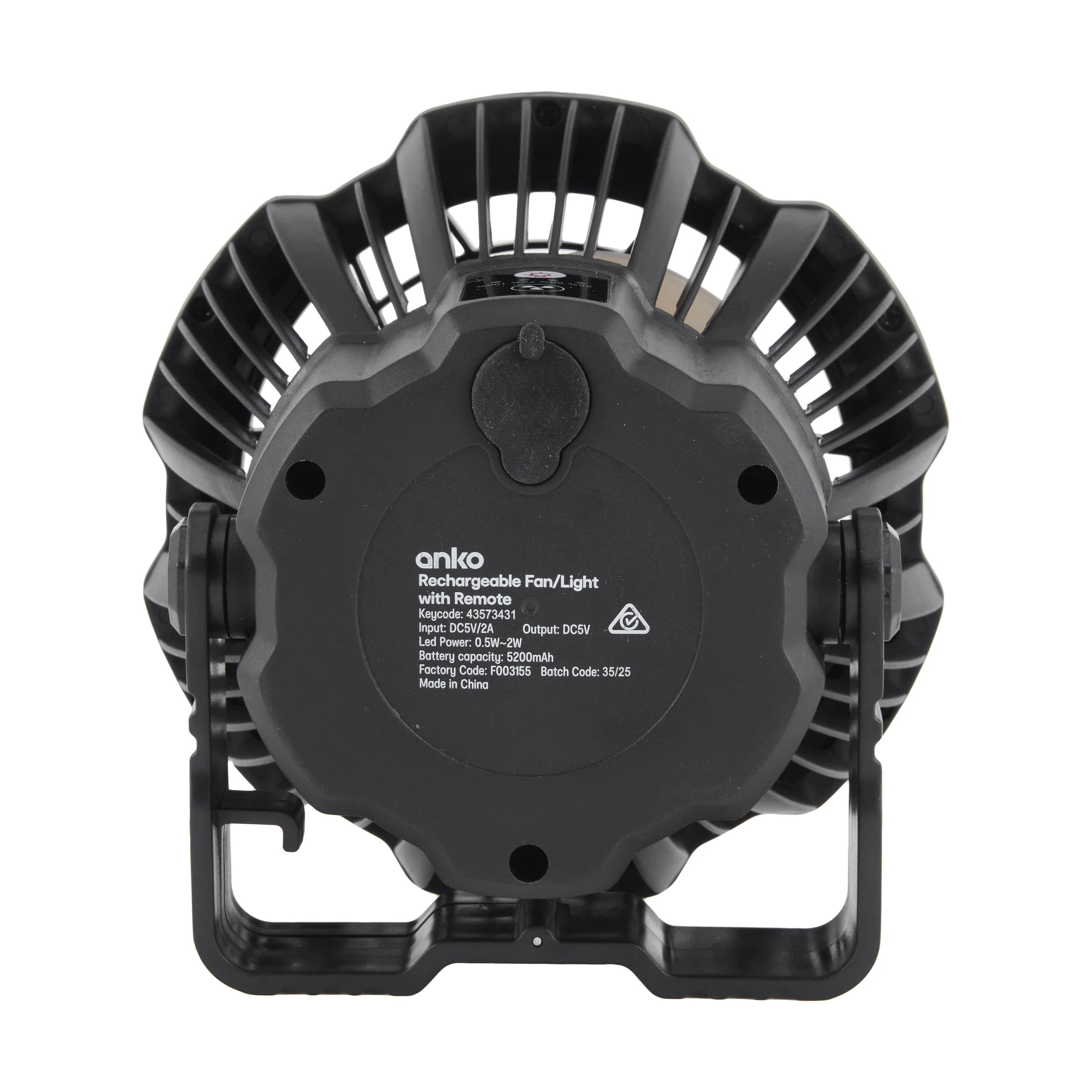 3 Rechargeable Fan Light with Remote, 3 of 10