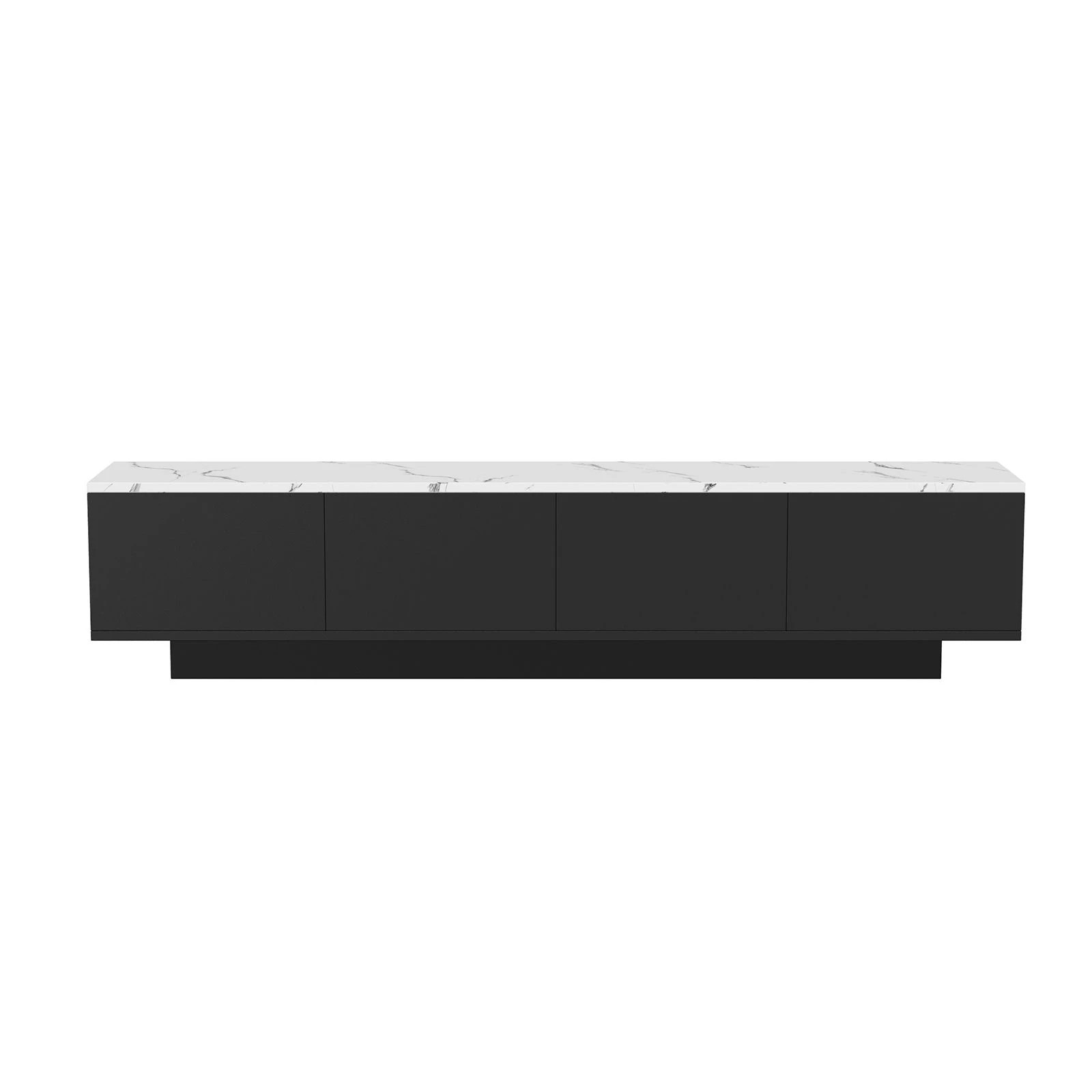 3 Ausway Modern TV Cabinet 180cm Marble Effect UV Gloss Stand Storage Drawers Cupboards Entertainment Unit, 3 of 6