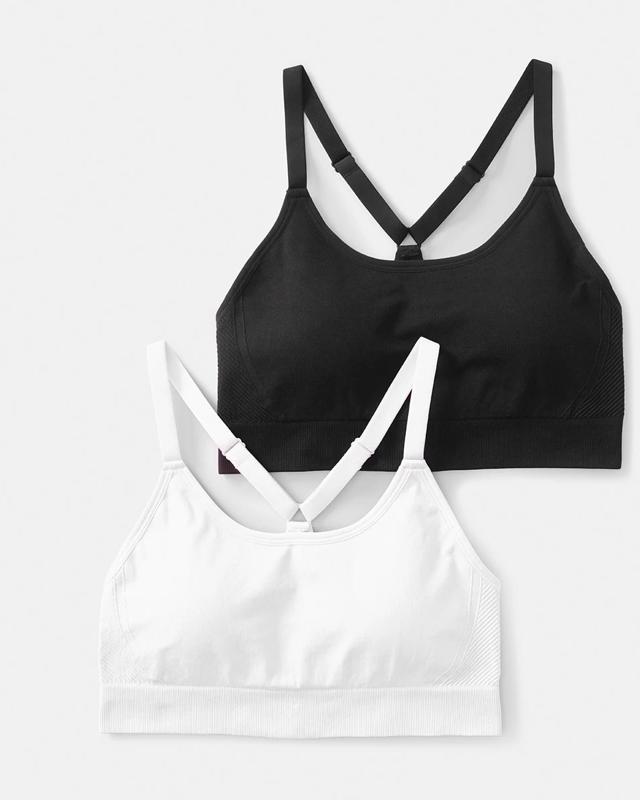 2 Pack Sports Medium Support Seamfree 