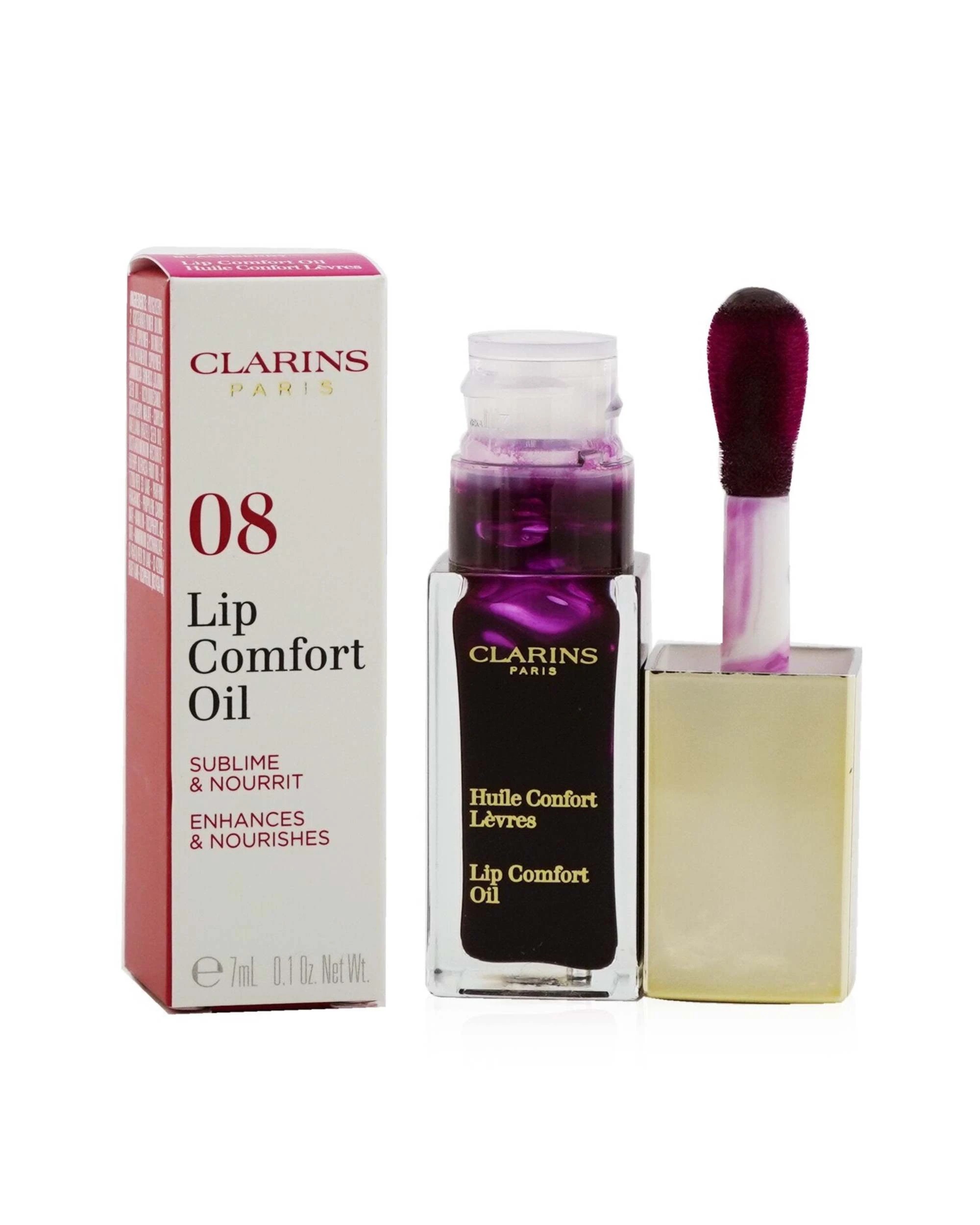 3 Clarins Lip Comfort Oil - # 02 Raspberry  7ml/0.1oz - 02 Raspberry, 3 of 4