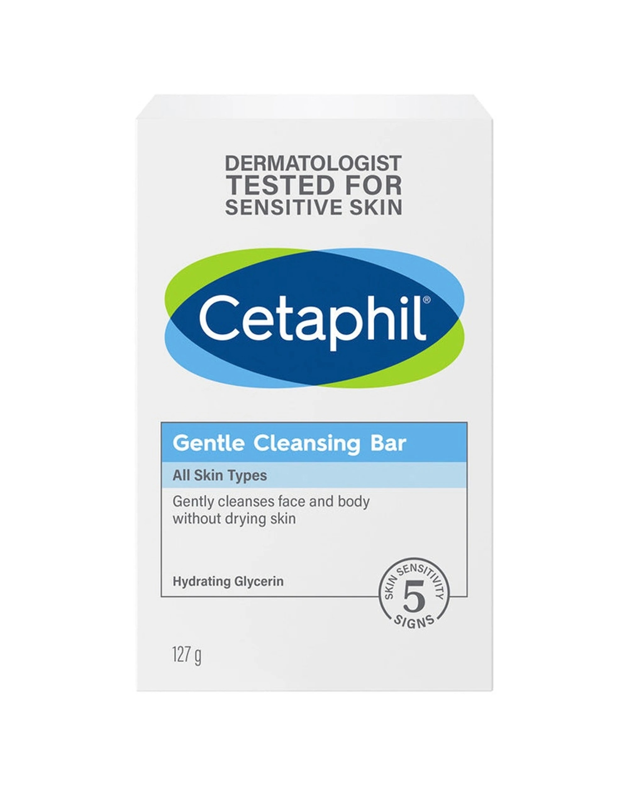 1 Cetaphil Gentle Cleansing Bar Hydrating Hypoallergenic Soap 127g - White, 1 of 4