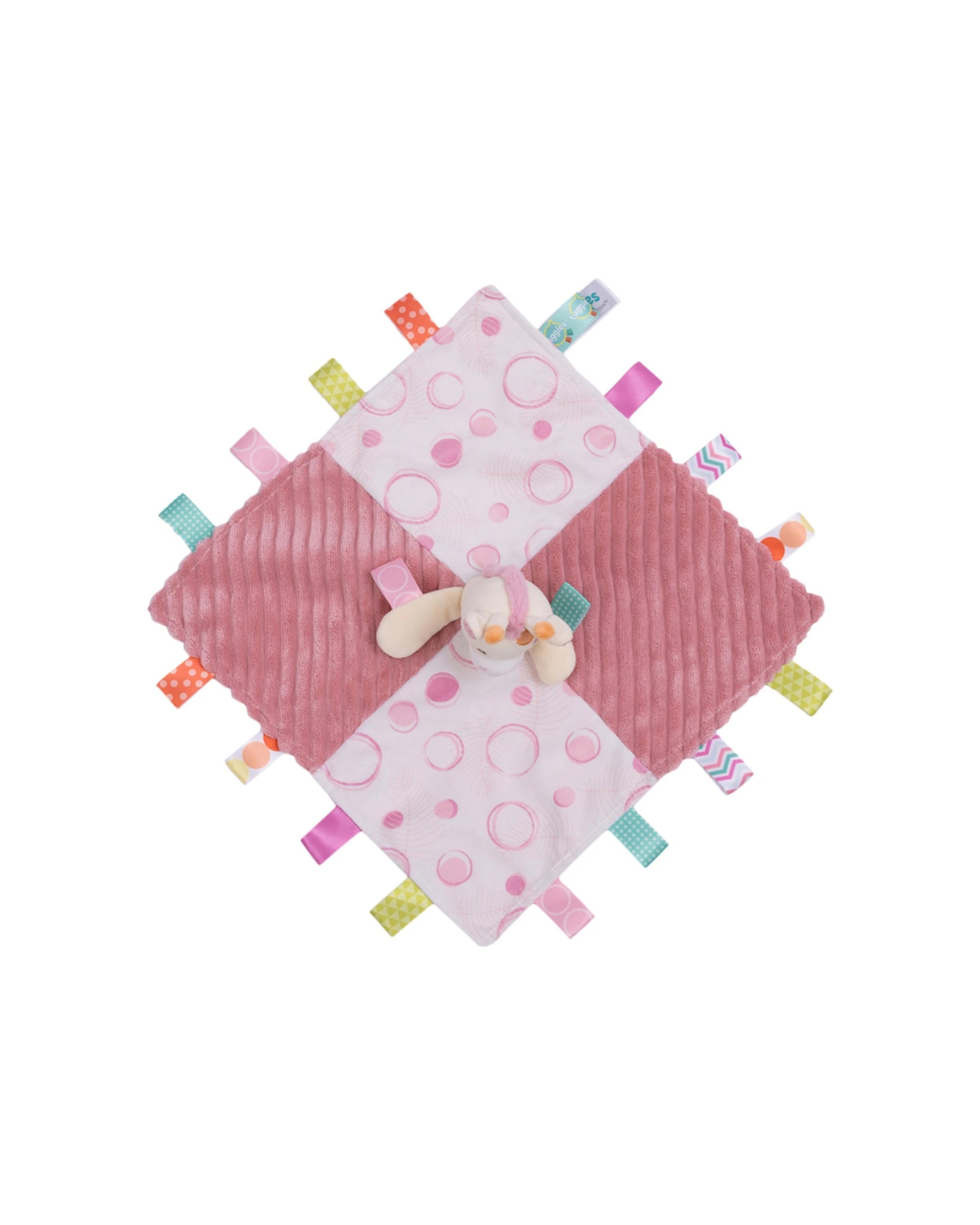 3 Mary Meyer Taggies Giraffe Character Kids Blanket 33x33cm - Multi, 3 of 5