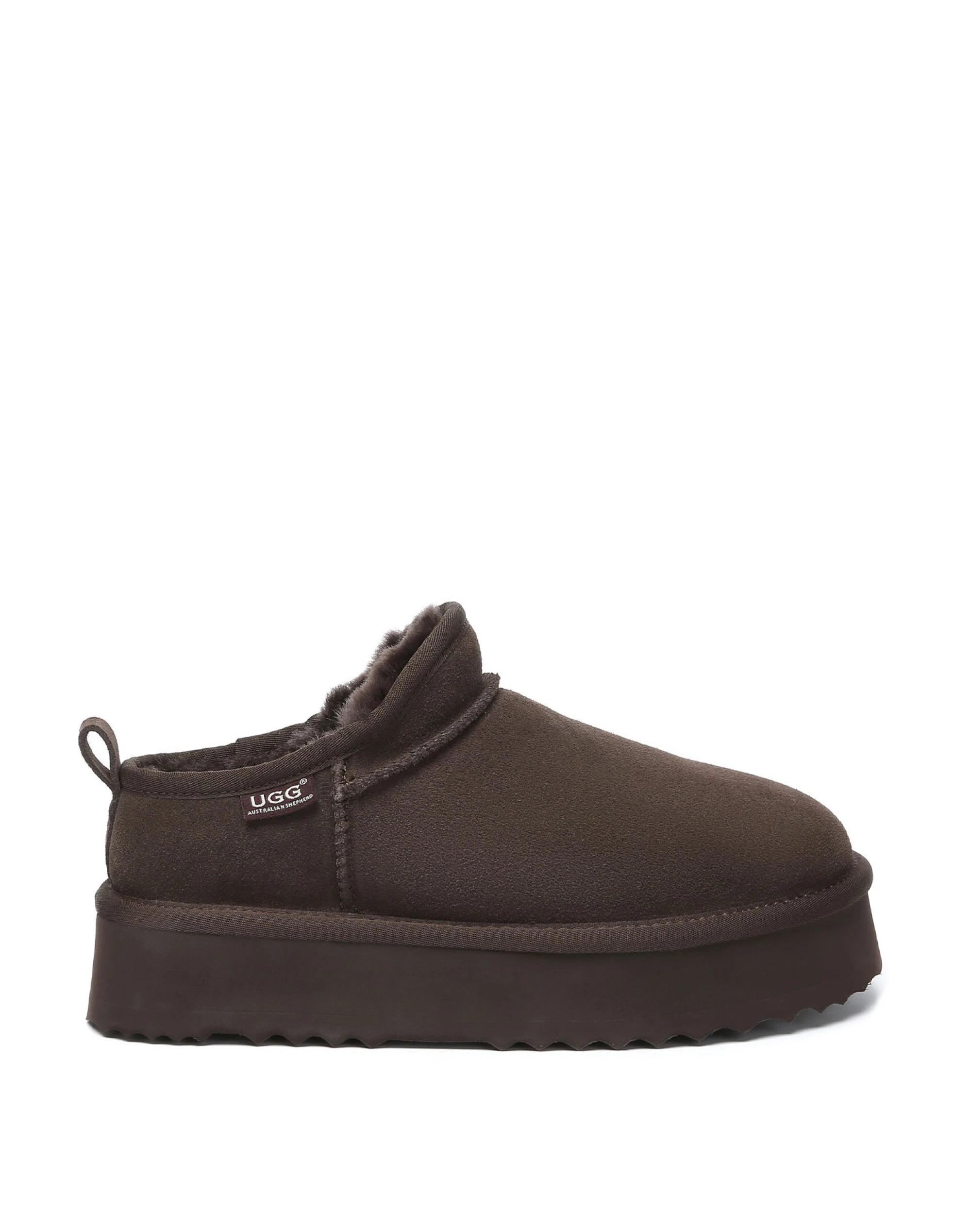2 Australian Shepherd UGG Womens Nano Classic Platform Boots CHOCOLATE, 2 of 5