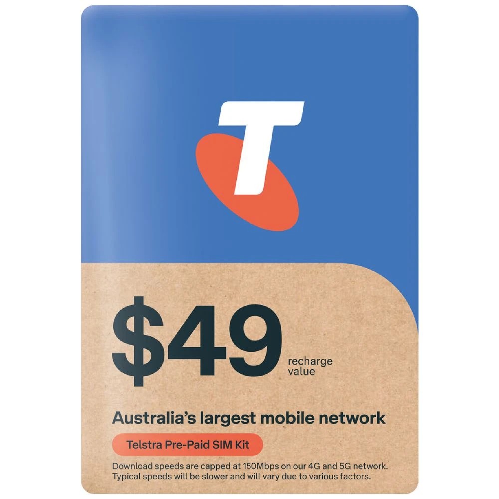 1 Telstra $49 Prepaid SIM Kit, 1 of 1