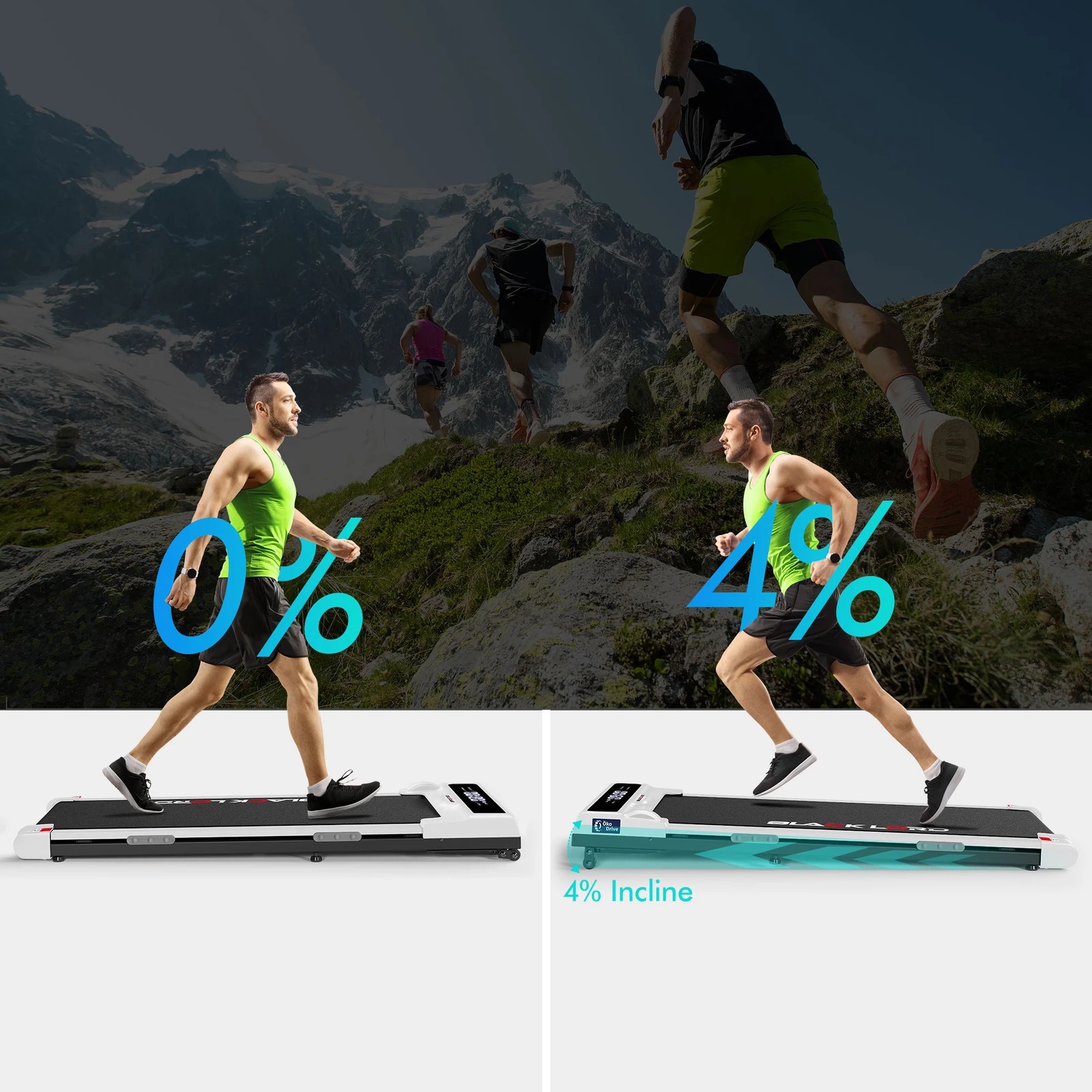 7 Black Lord Treadmill Electric Walking Pad Home Gym Incline Brushless Motor - White, 7 of 10