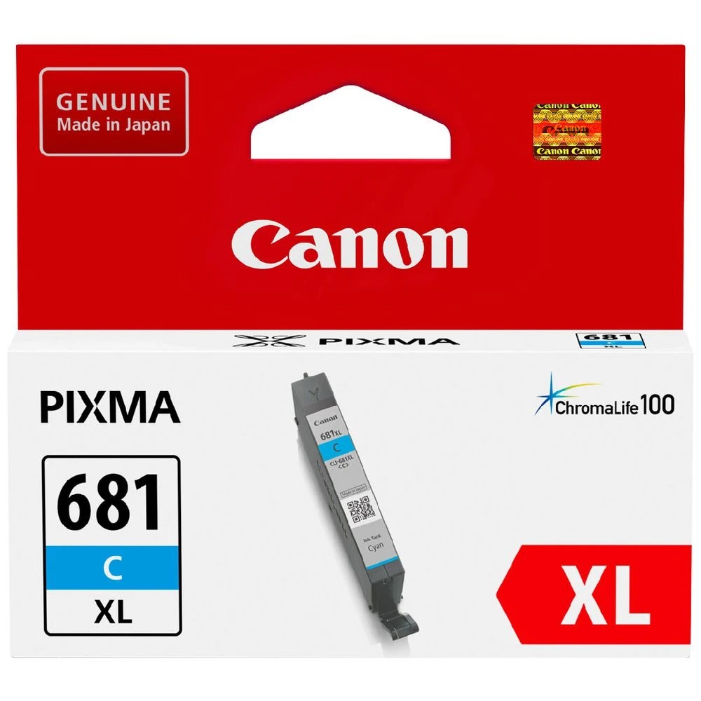 1 Canon CLI 681XL Ink Cartridge Cyan, 1 of 4