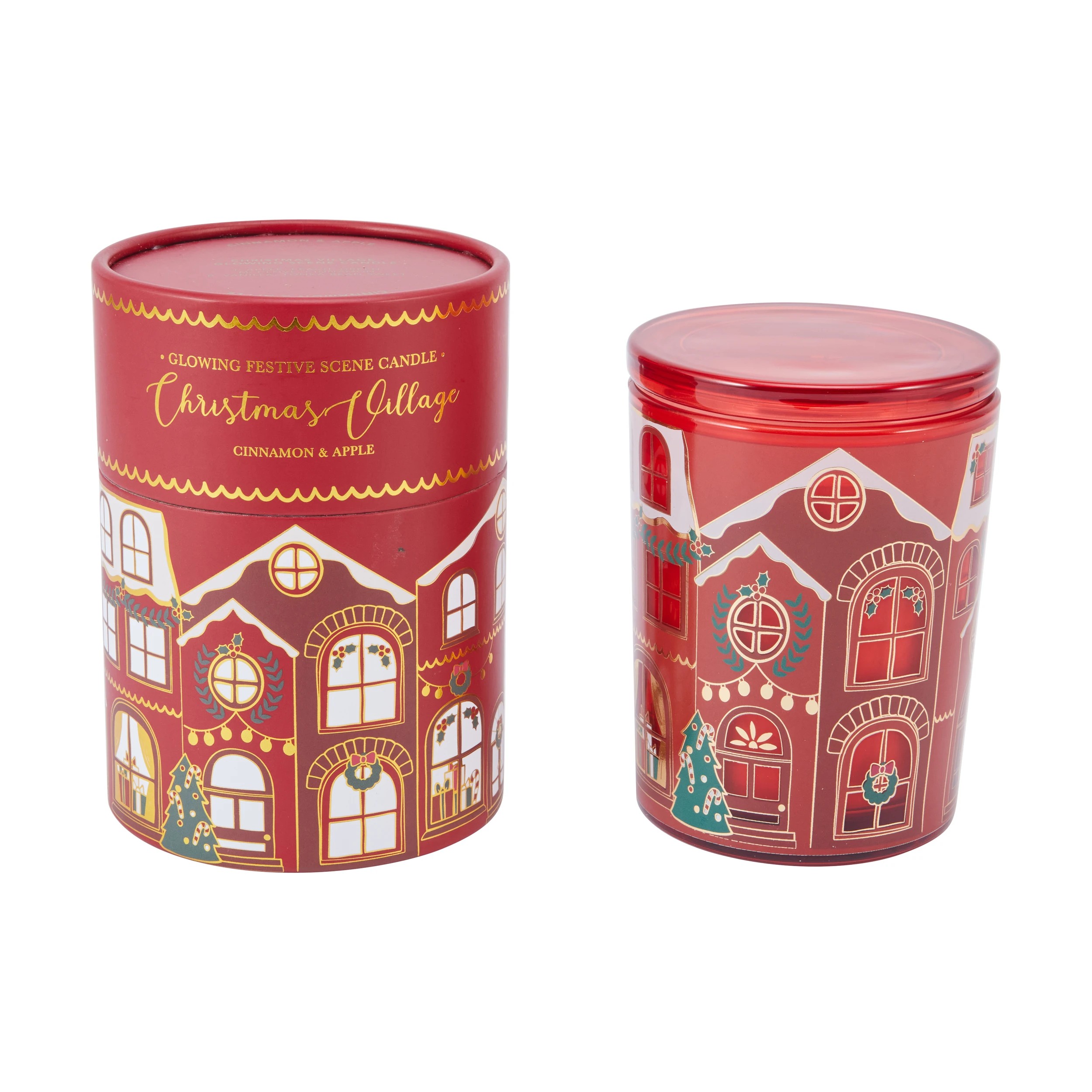 1 Christmas Village Glowing Scene Candle, 1 of 5