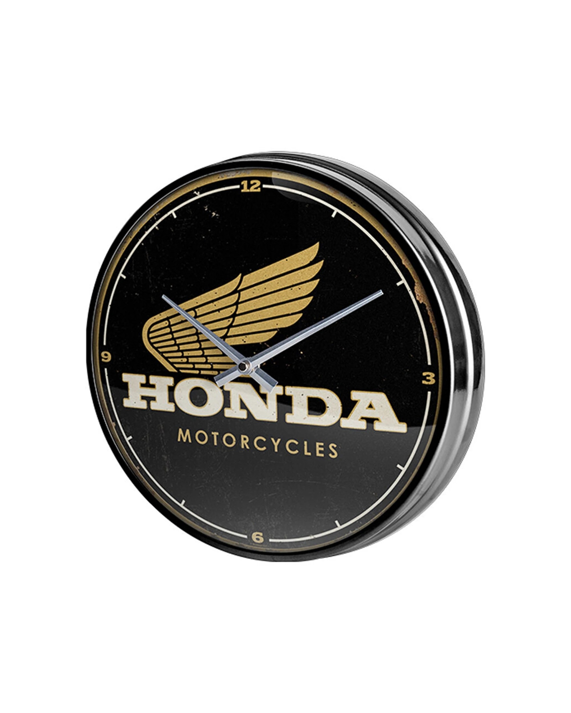 2 Nostalgic-Art Wall Clock 30cm - Vintage Honda Motorcycles Design - Multi, 2 of 3