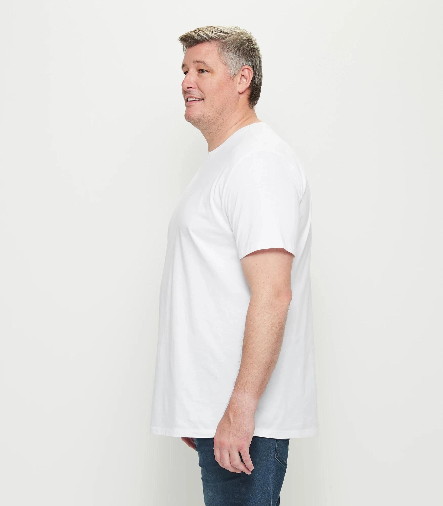 3 Target Plus Australian Cotton Crew T-Shirt WHITE, 3 of 6