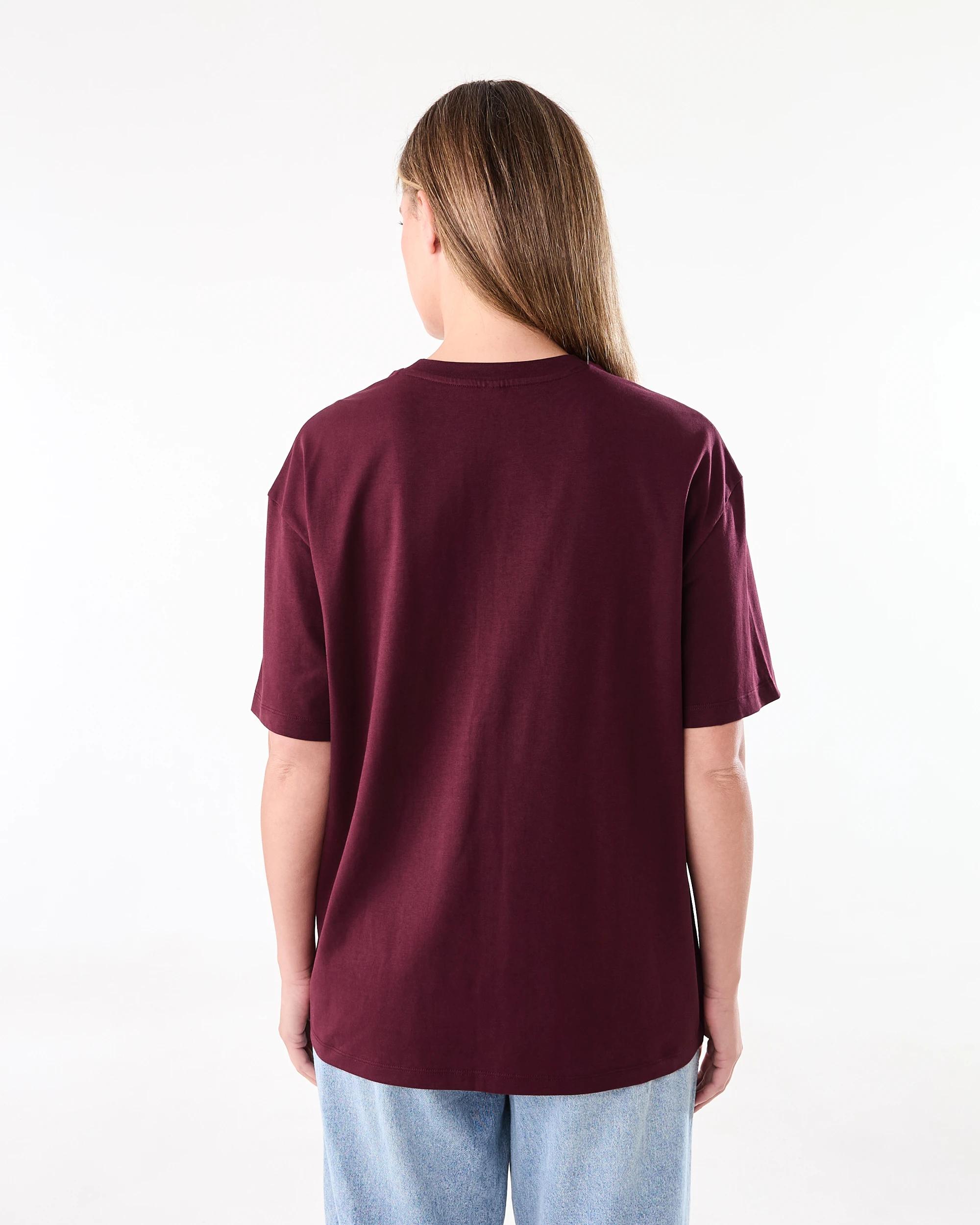 3 Short Sleeve Oversized Boyfriend T-shirt Red Royale, 3 of 6