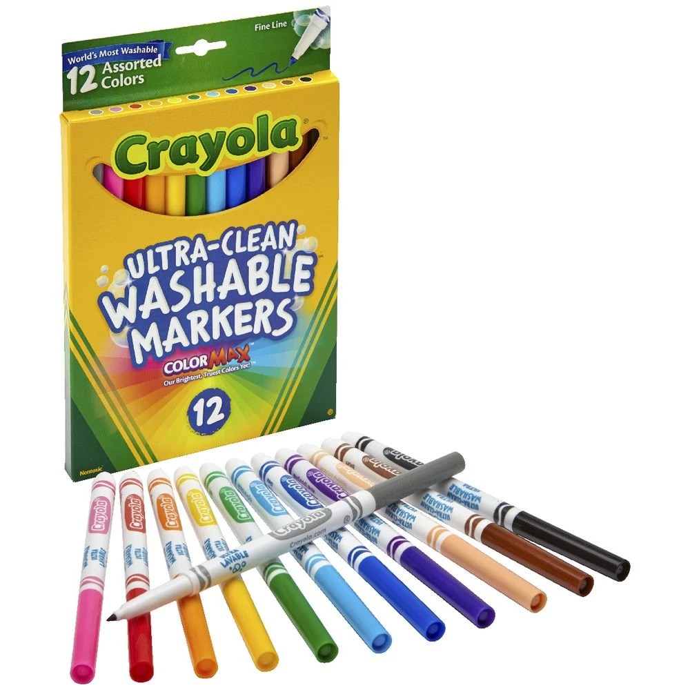 2 Crayola Ultra-clean Fine Line Markers 12 Pack, 2 of 2