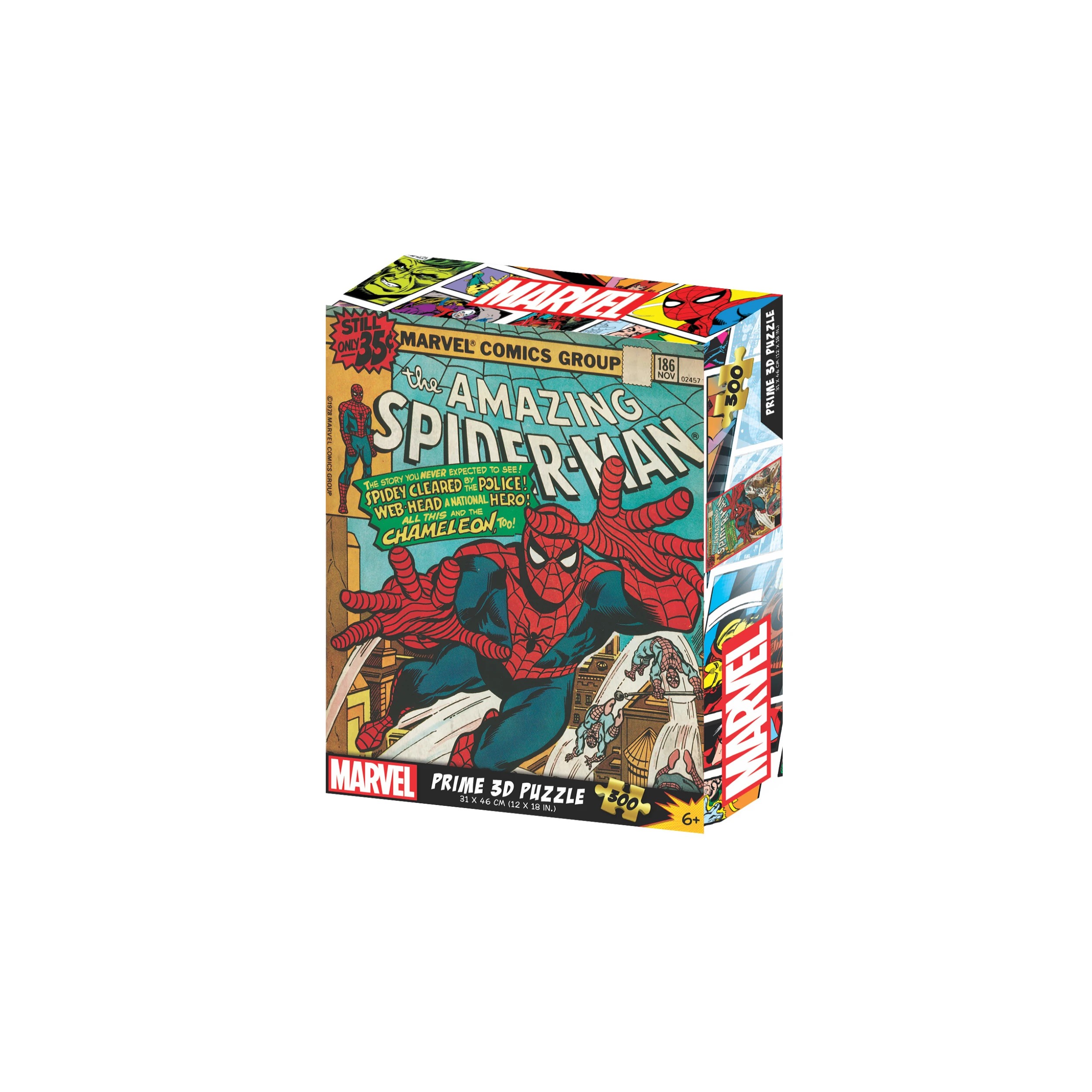3 PRIME 3D Lenticular 300pce Marvel Comic Cover Puzzles - Assorted - Multi, 3 of 3