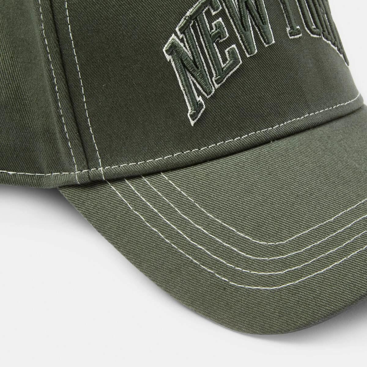 3 Snapback Baseball Cap Grn Khaki, 3 of 4