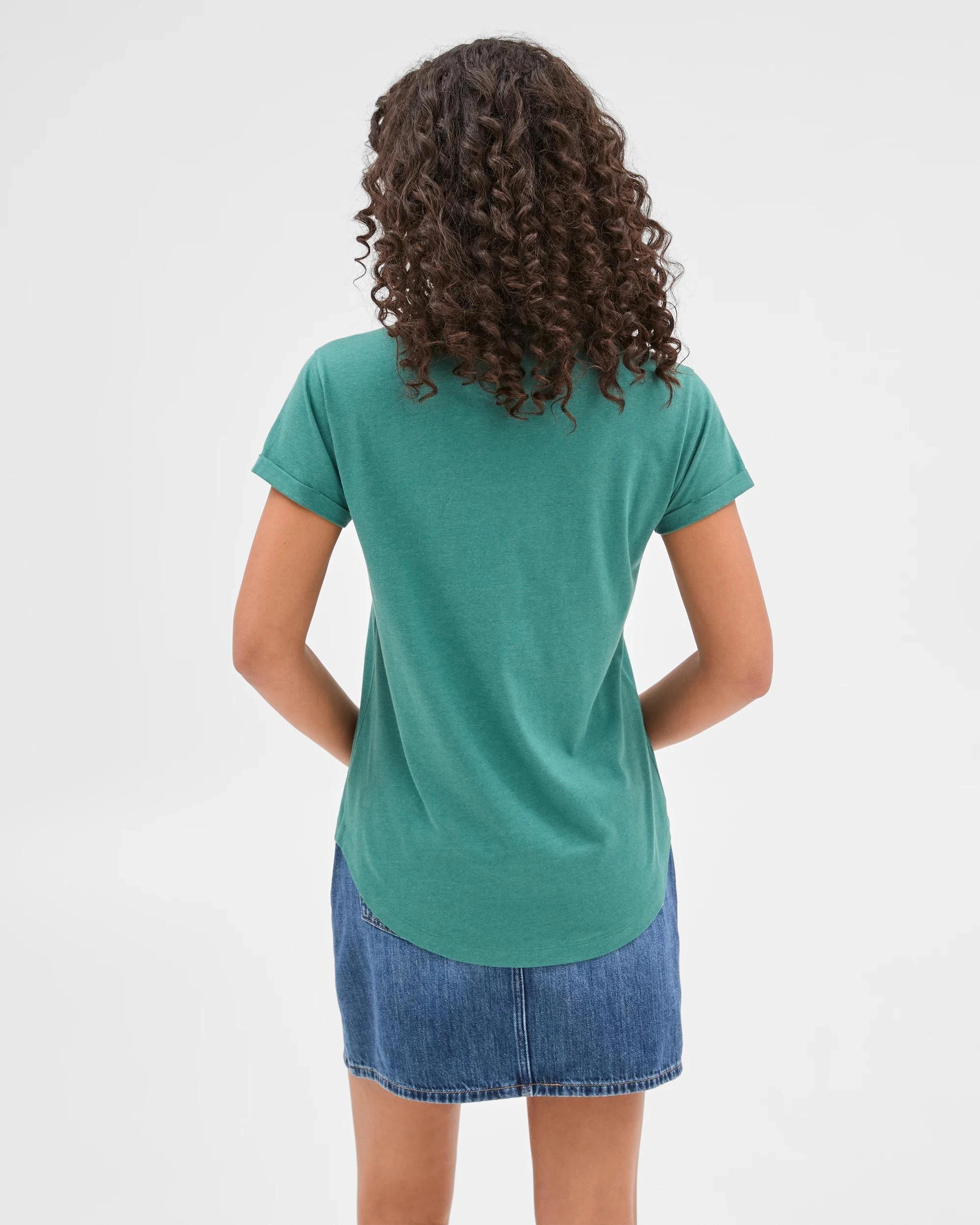 5 Target Cotton/Modal Relaxed Crew T-Shirt LUSH GREEN, 5 of 5