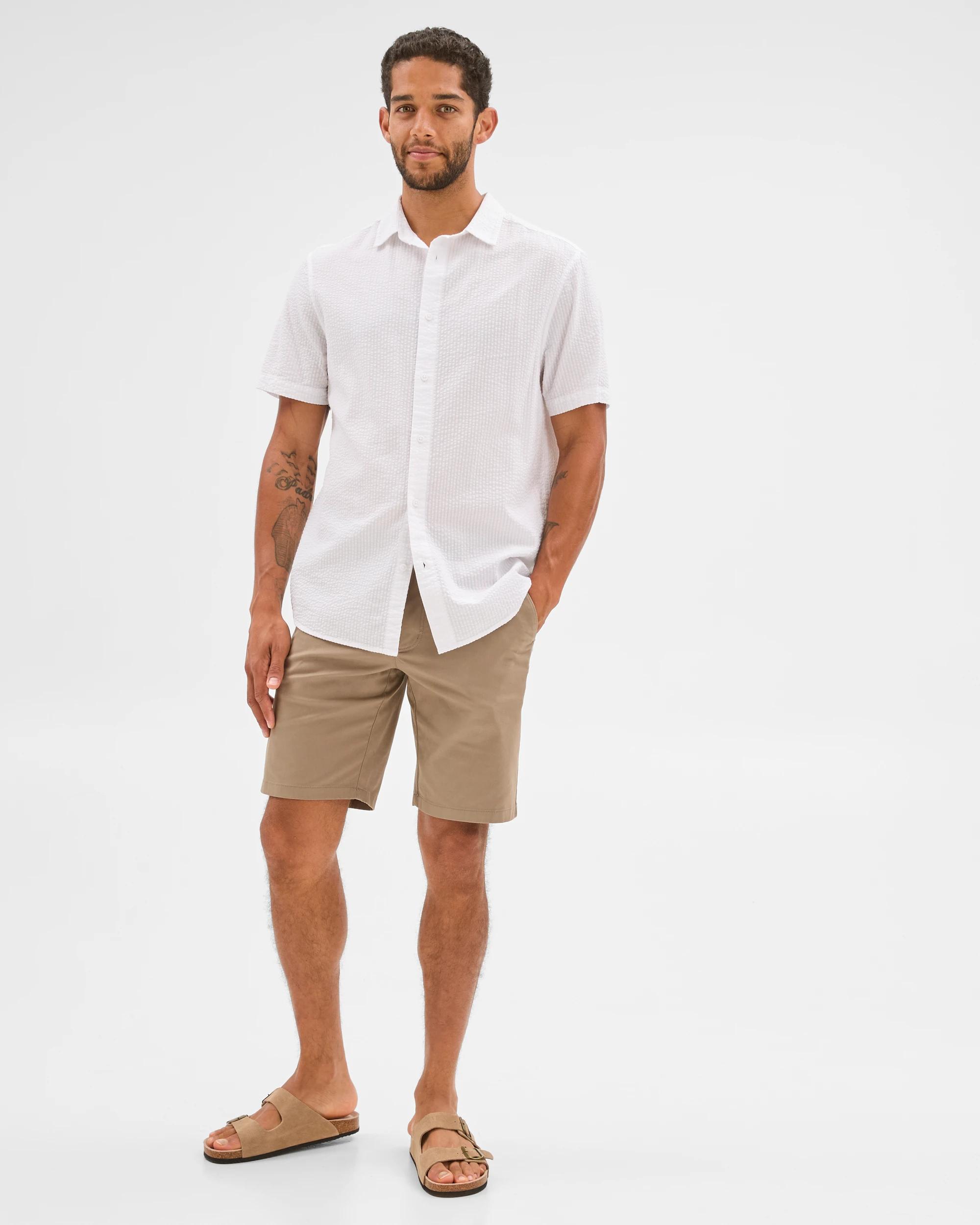 2 Target Australian Cotton Regular Stretch Chino Shorts WALNUT, 2 of 6