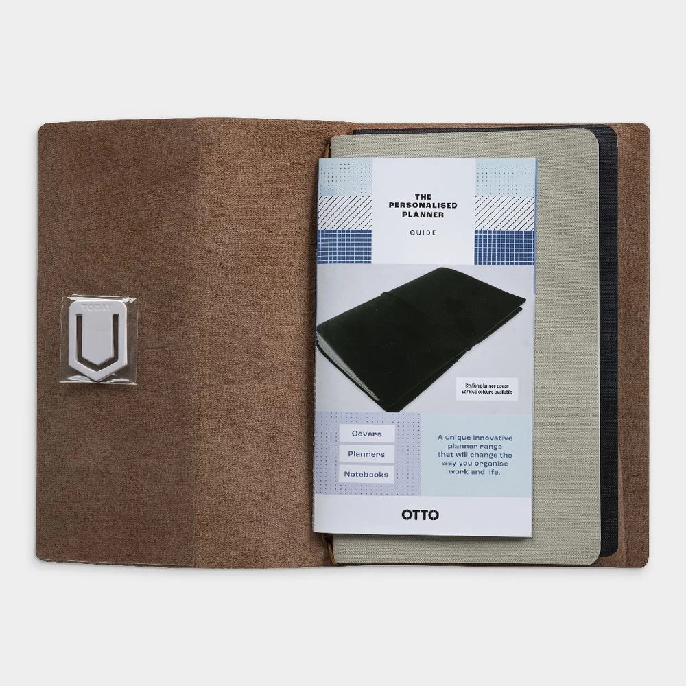 3 Otto Genuine Leather Personal Planner Tan, 3 of 8