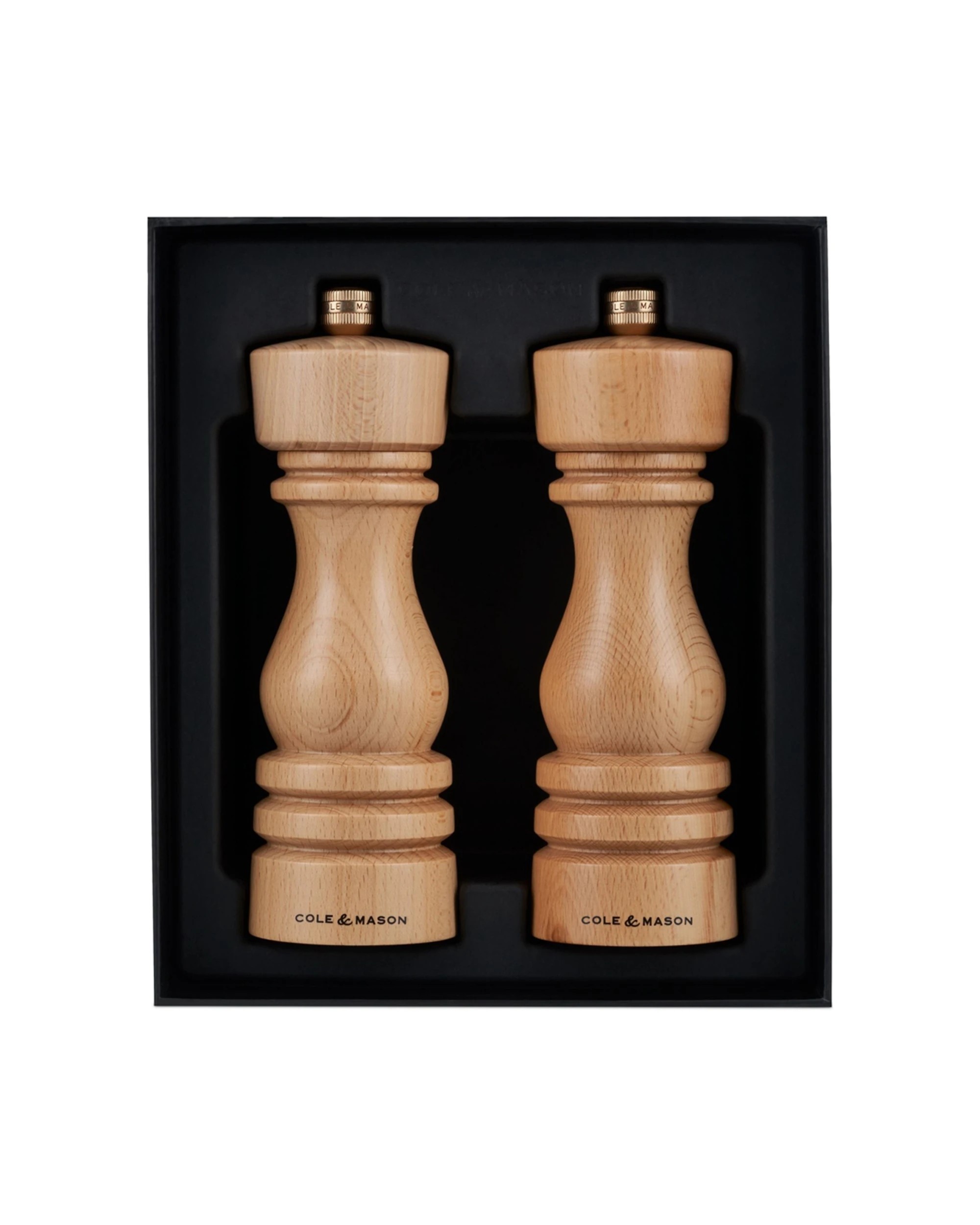 4 Cole & Mason 2pc London Salt & Pepper Mill Set 18cm Beech - Brown, 4 of 4