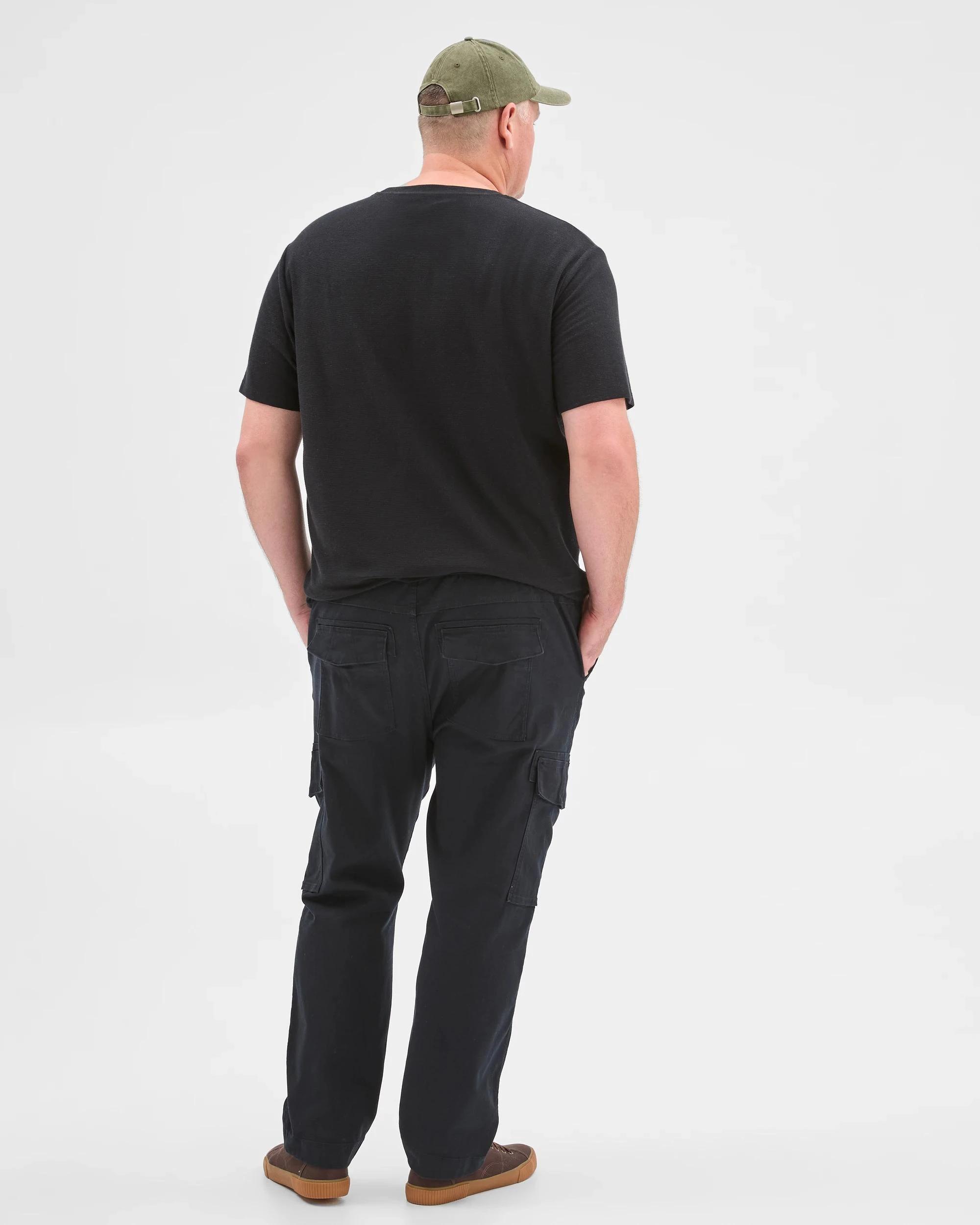 5 Target Man Plus Plus Size Australian Cotton Cargo Pants BLACK, 5 of 5