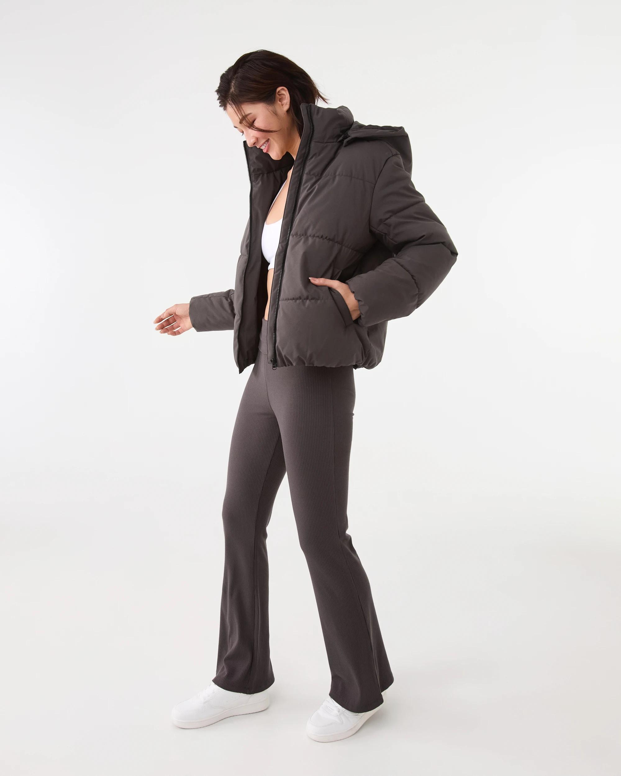 4 Active Womens Core Puffer Jacket Espresso, 4 of 10